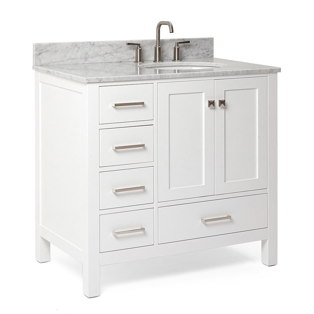 ARIEL A037SRCW2OVOWHT Bath-Vanity-Combo - View #3