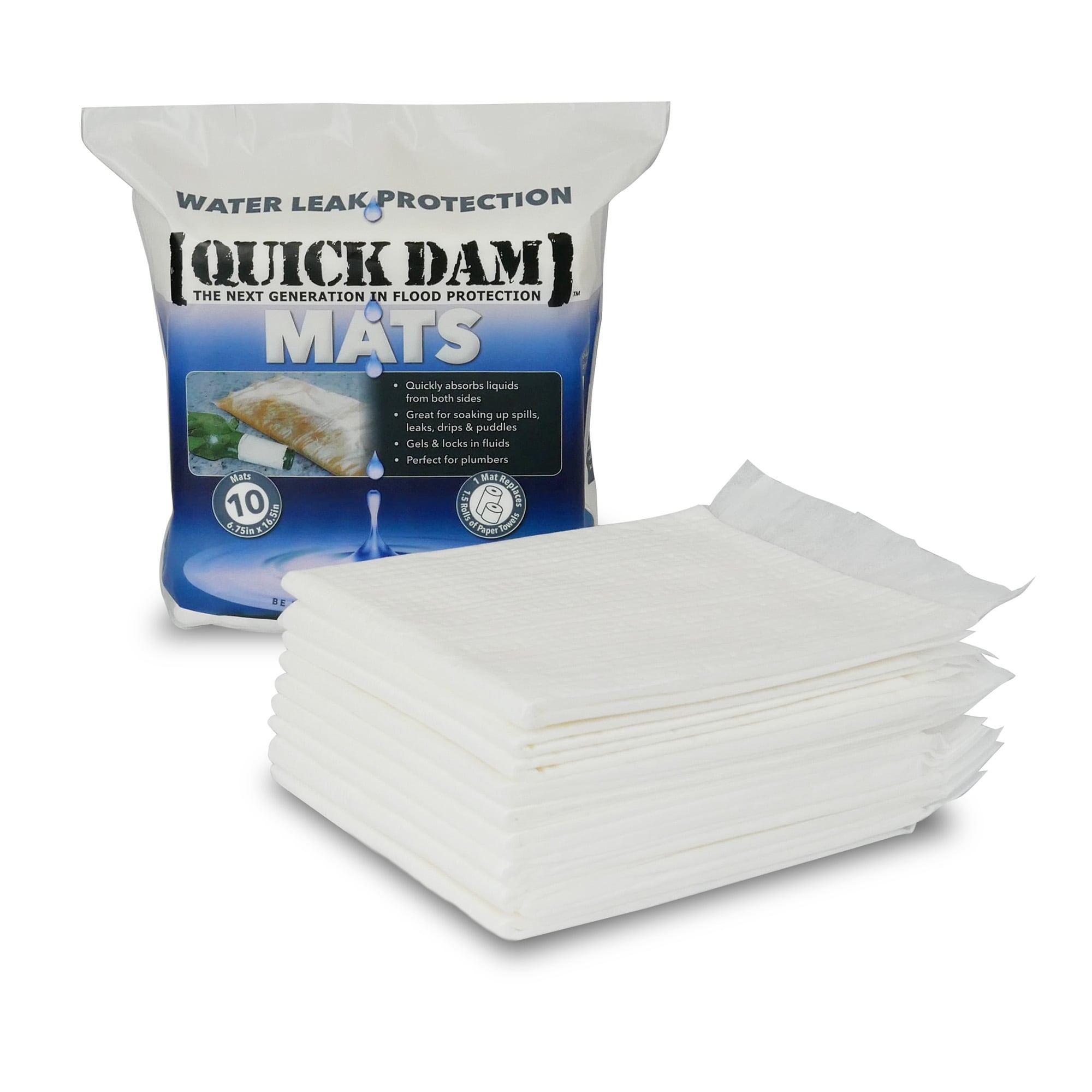Quick Dam 10-Pack 7-in L x 2.5-in W Drip Mat in the Flood Bags