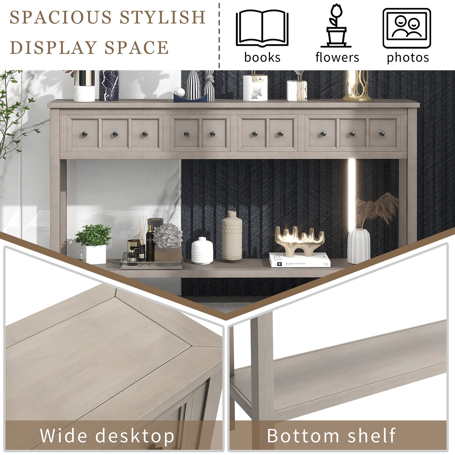 Mondawe MO-TR290WE Console-Sofa-Tables - View #6