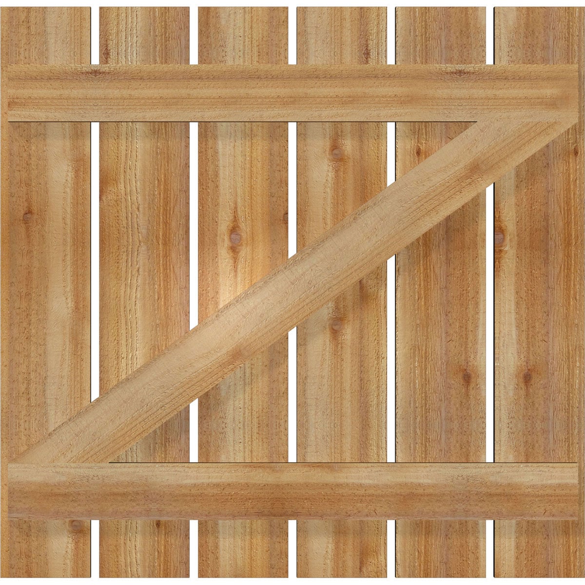 Ekena Millwork RBS06Z35X034RWR Exterior-Shutters - View #5