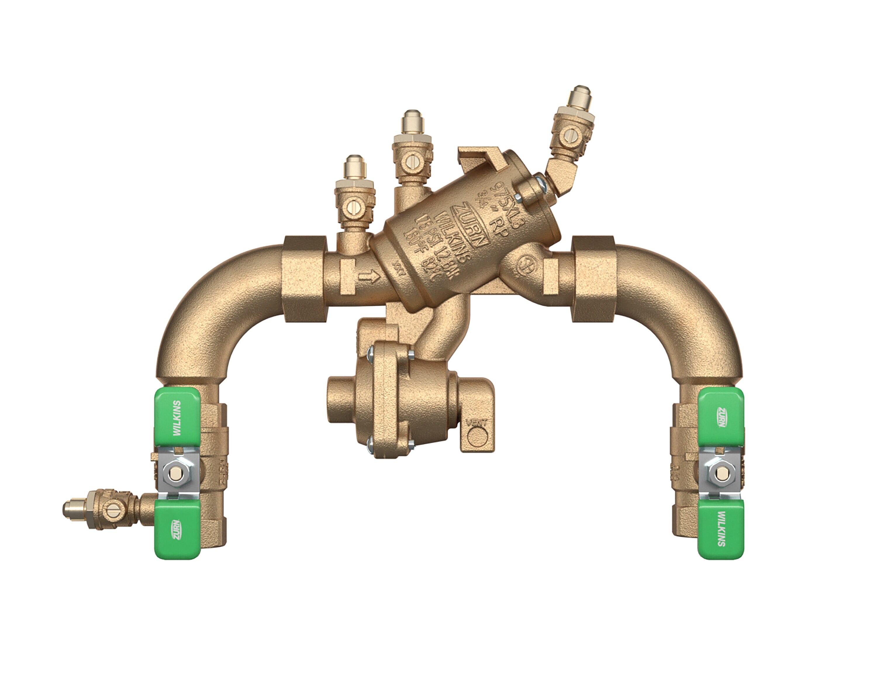 3/4-in Bronze FNPT Reduced Pressure Backflow Preventer | - Zurn Wilkins 34-975XL3SE