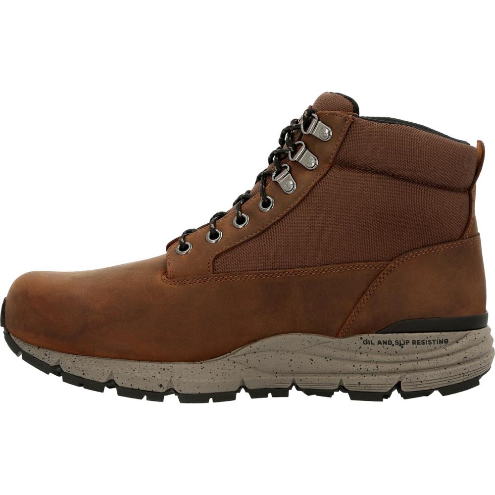 Rocky Mens Brown Waterproof Work Boots Size: 10.5 Medium in the ...