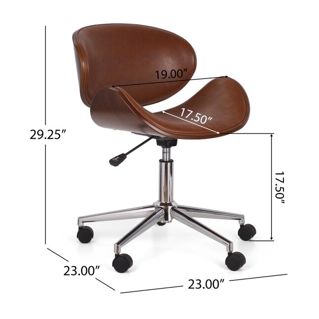 Swivel Faux Leather Desk Chair, Best Faux Leather Office Chair