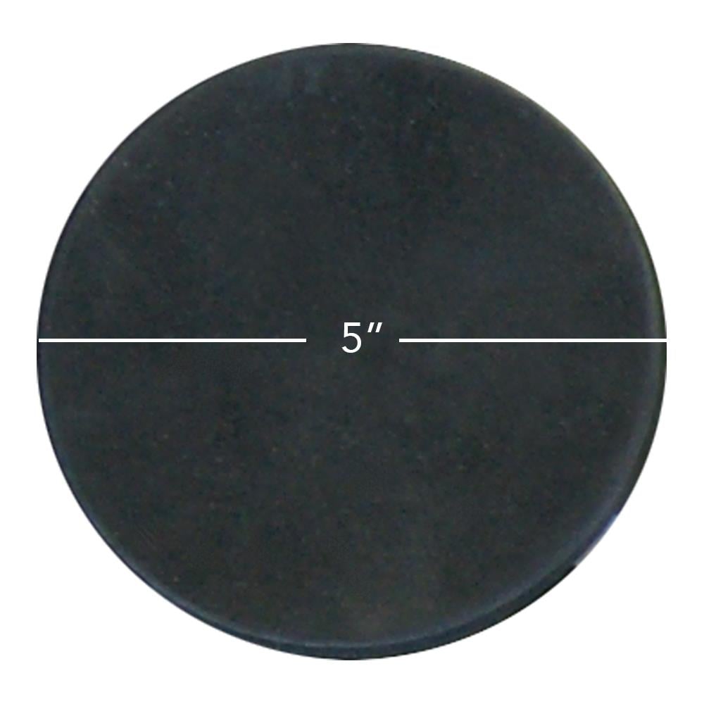 Rubber-Cal 22-01-062-C0050055 General-purpose rubber 1/16-in T x 5-in W x 5-in L Black Commercial 60A durometer Rubber Disc
