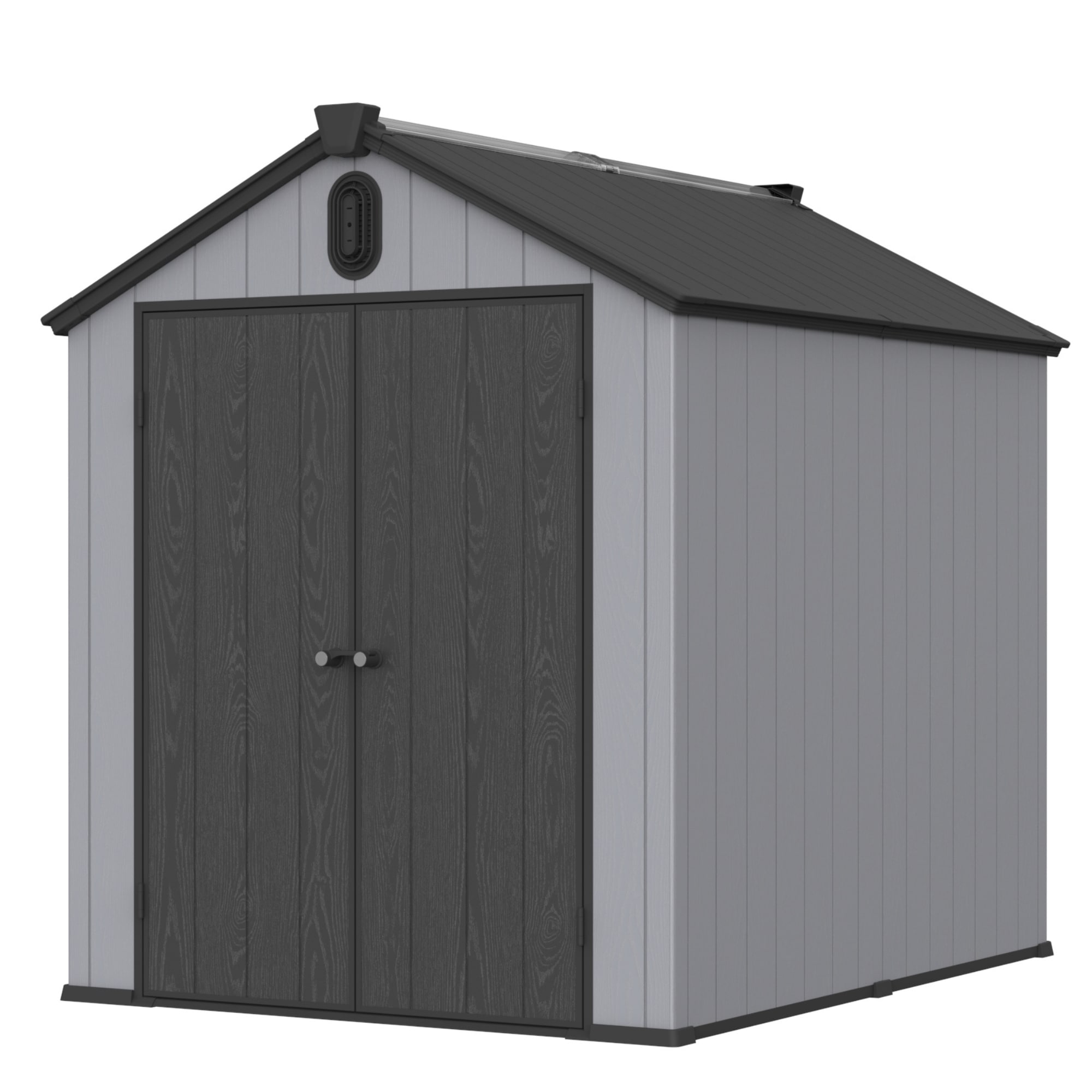 Mondawe MD-SSL00010 6-ft x 8-ft Gray Gable Resin Storage Shed (Floor Included)