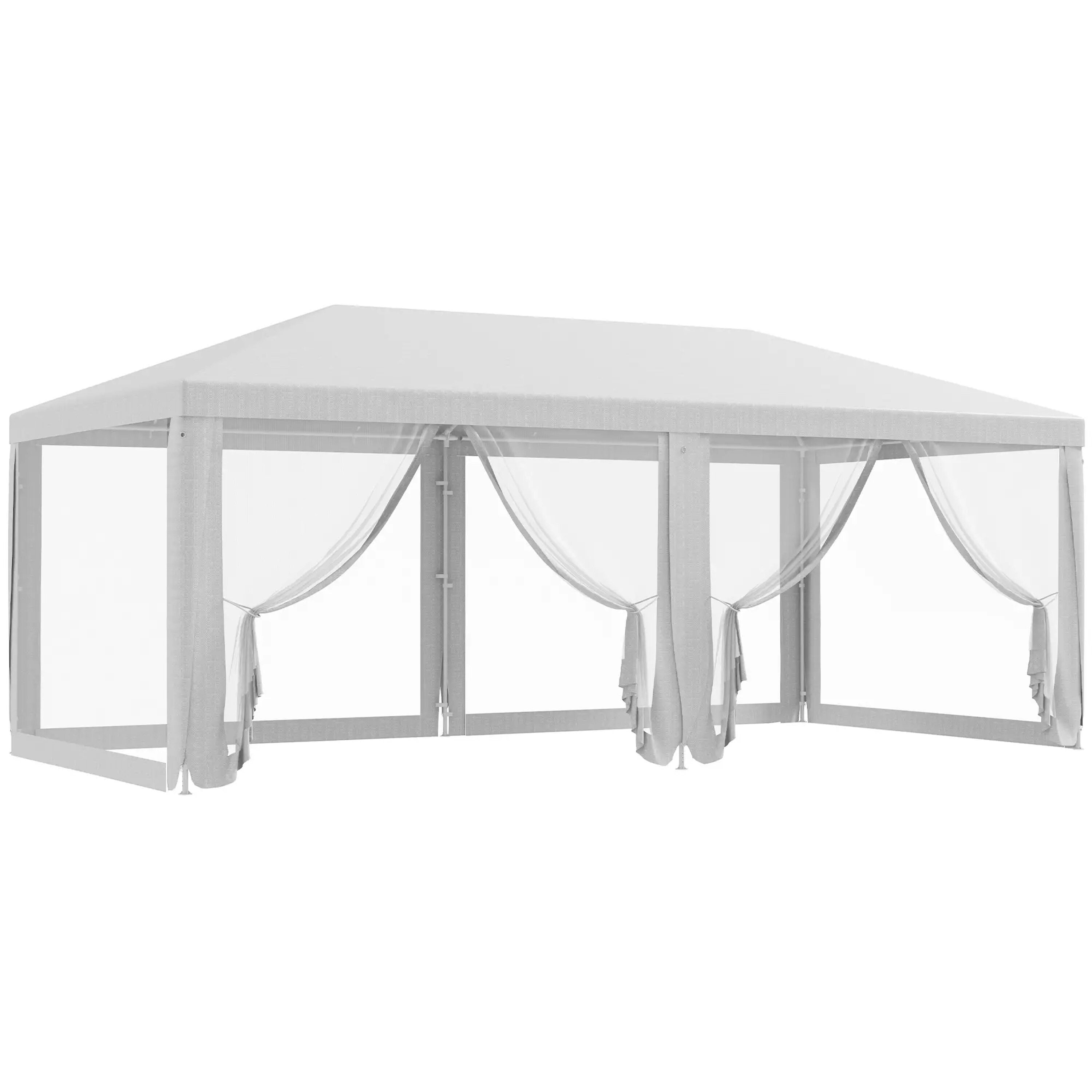 Bayfeve BFAOS-4136-CNP 20-Feet x 10-Feet Rectangle White Party canopy