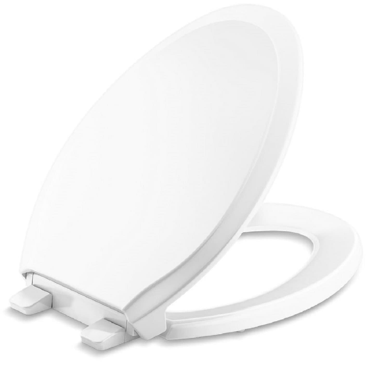 KOHLER Rutledge Readylatch Quiet Close Elongated Toilet Seat in the ...