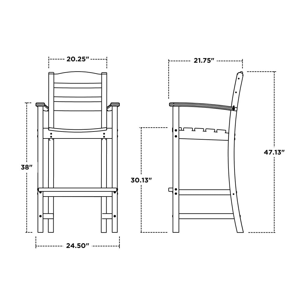 POLYWOOD TD202BL Patio-Chairs - View #7