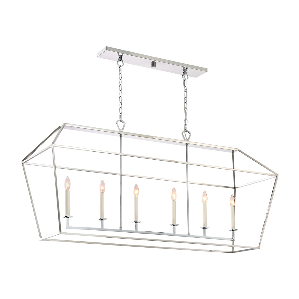 Quoizel Aviary 6-Light Polished Nickel Transitional Damp Rated ...