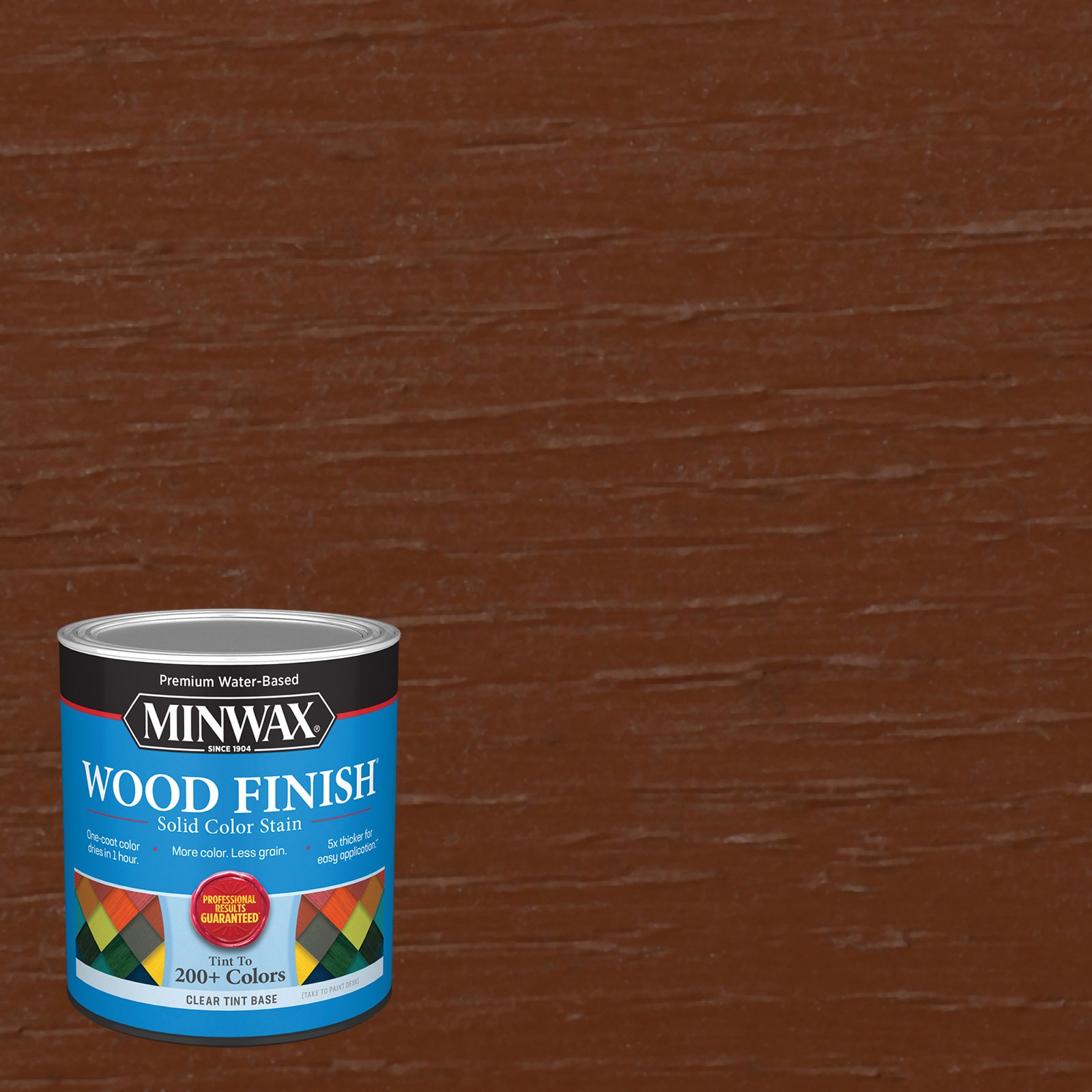 Minwax Wood Finish Water-Based Crimson Mw1147 Solid Interior Stain