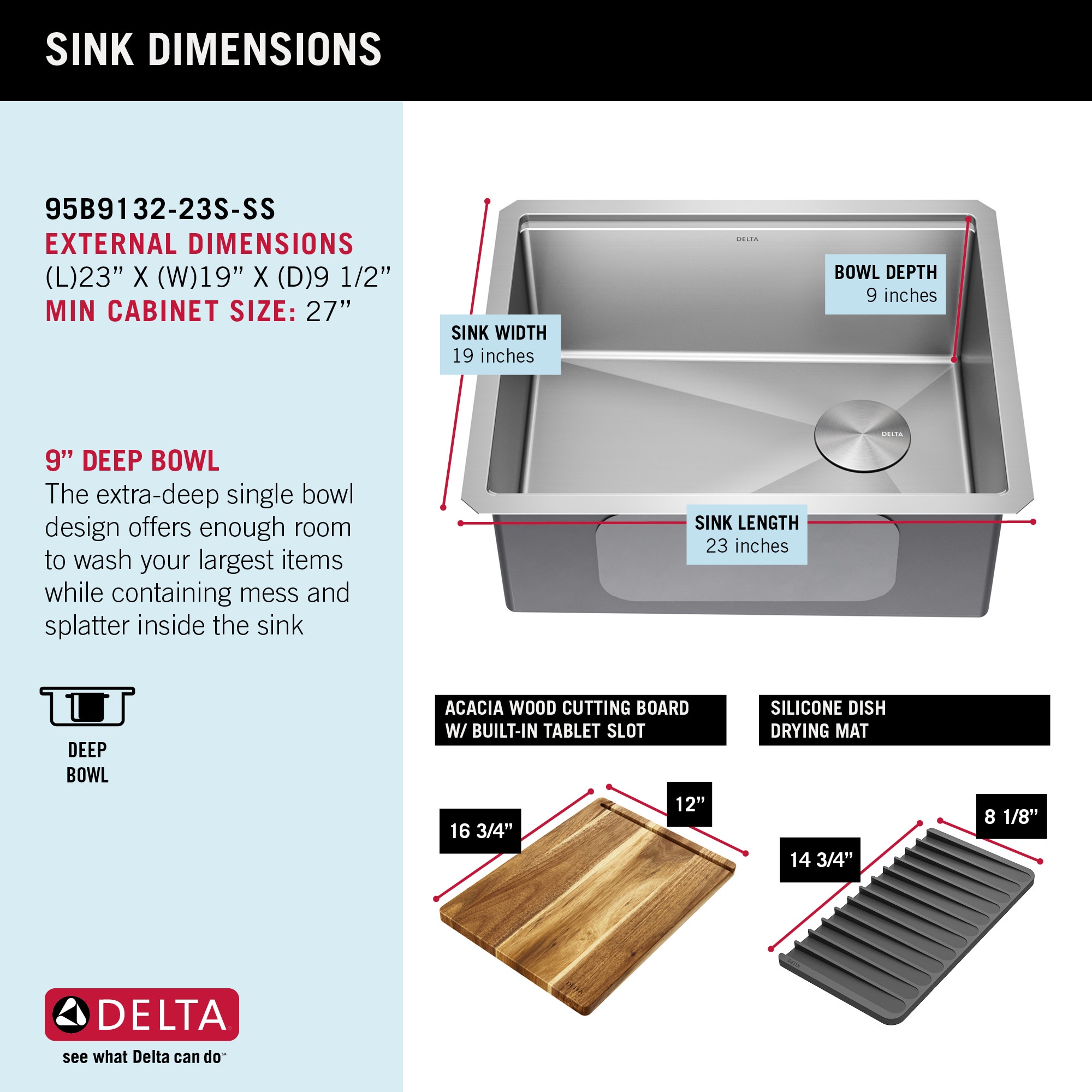 Delta 95B9132-23S-SS Kitchen-Sinks - View #6