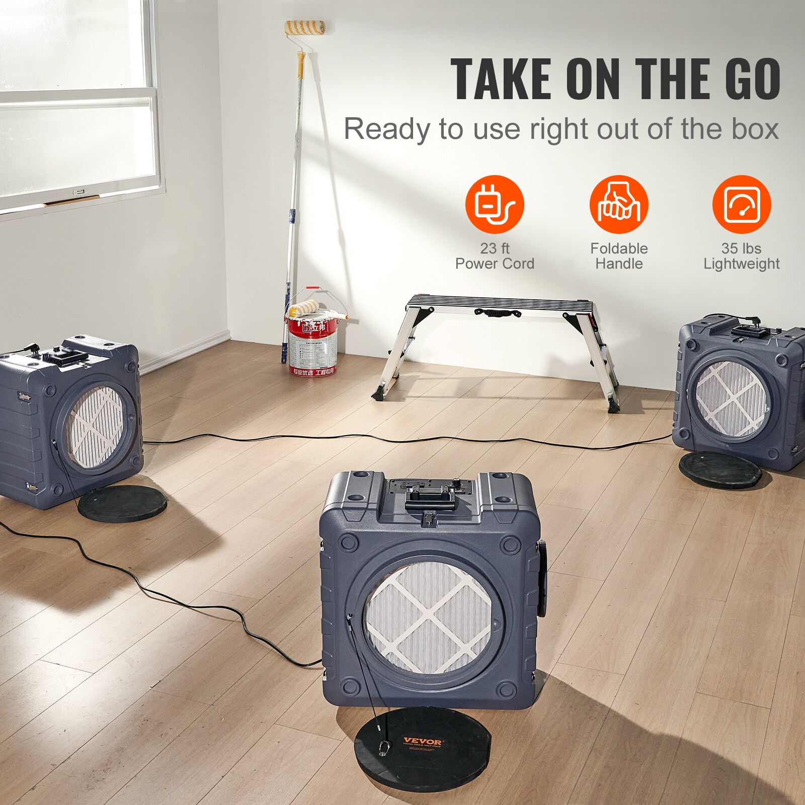 Copper Motor HEPA Air Purifier with Odor Absorbing Filter