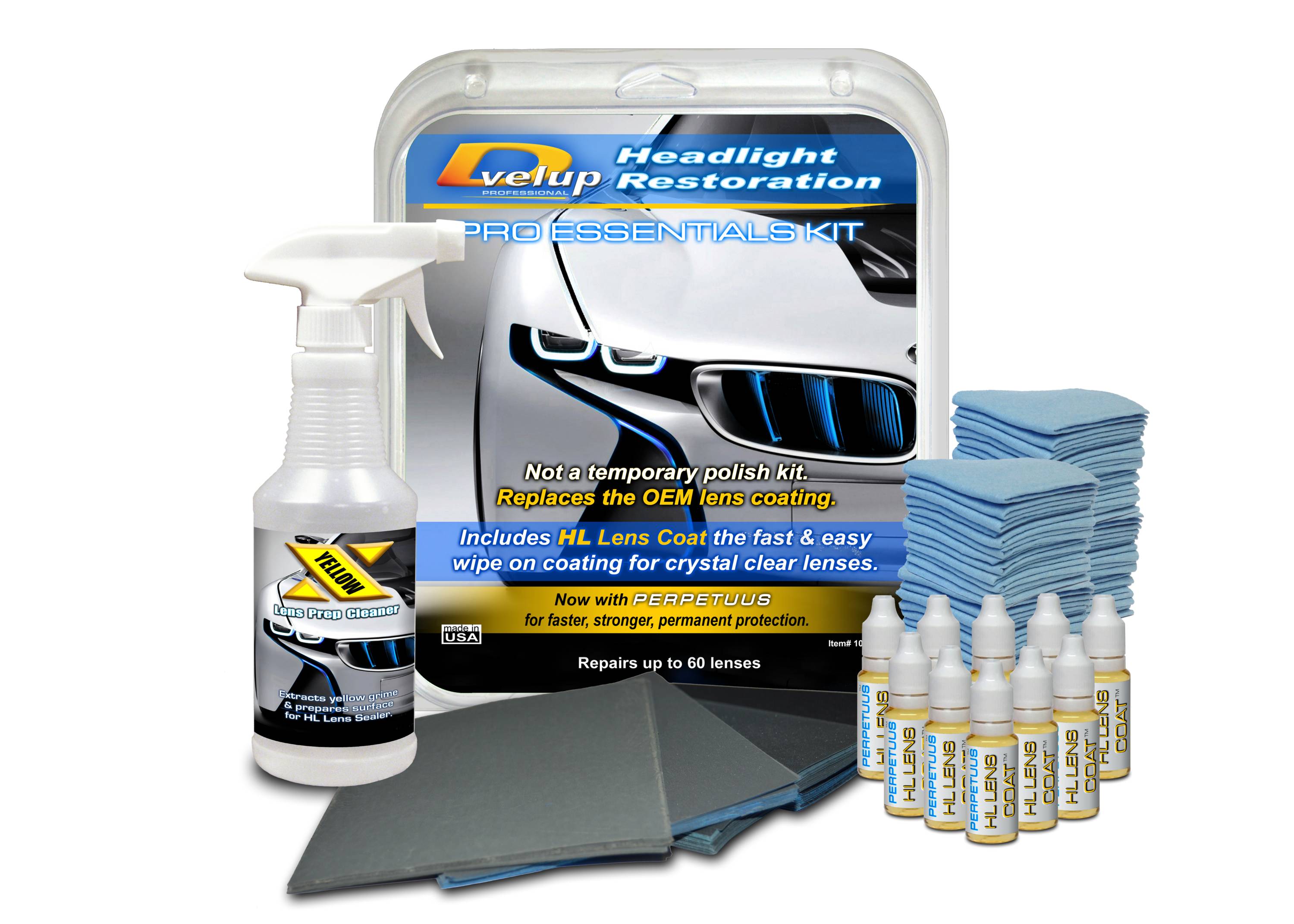 Speed Headlight Cleaner Kit, Repair & Restore