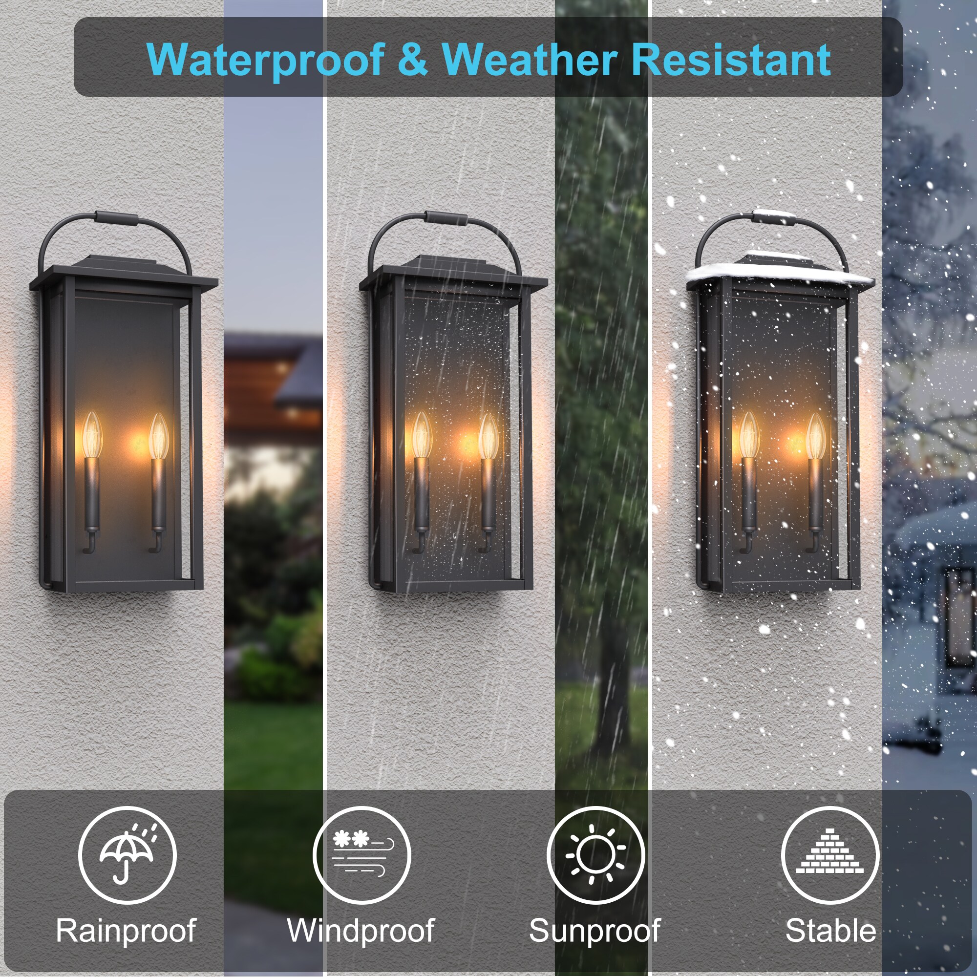 Maxax 7045-2BK Outdoor-Wall-Lighting - View #5