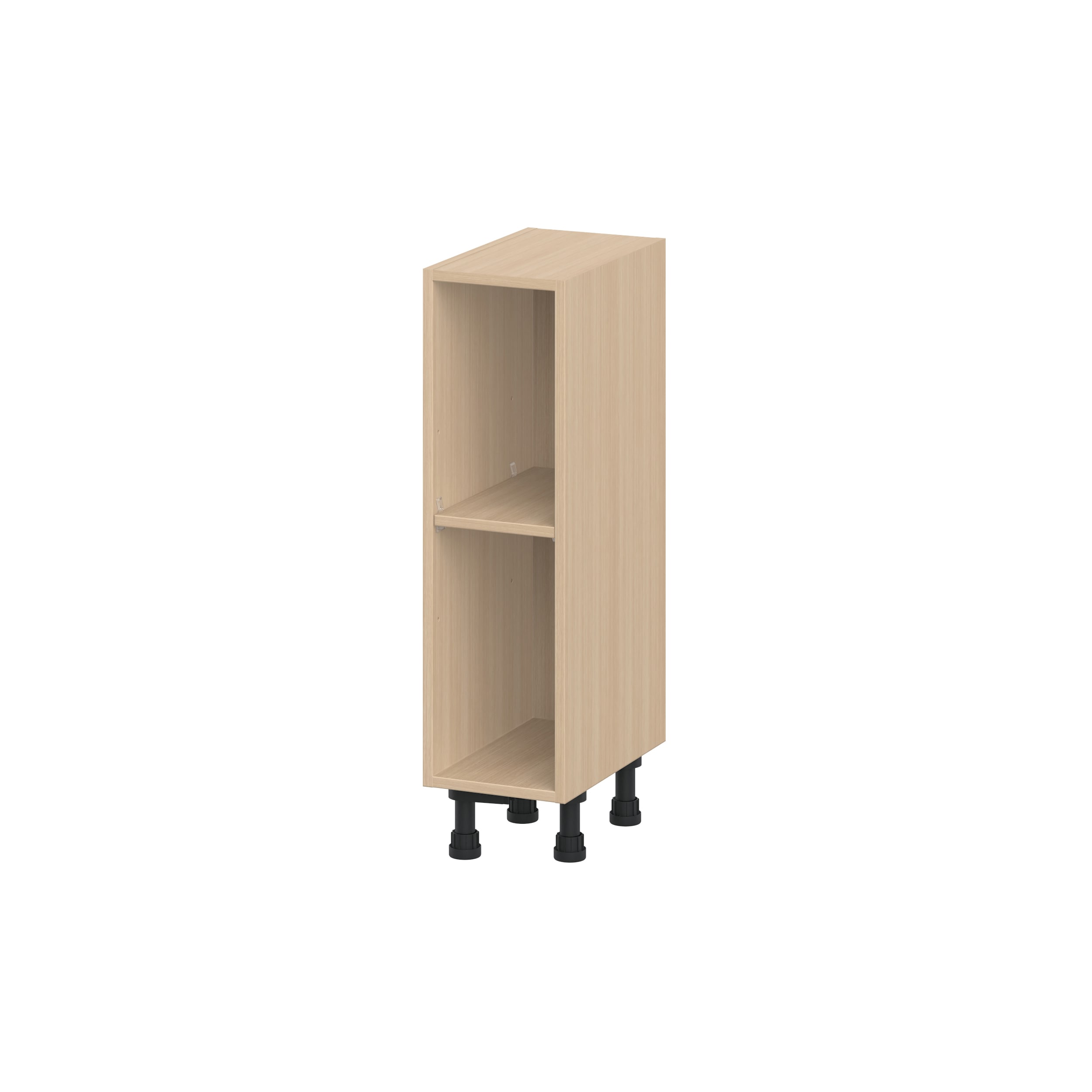 Hugo&Borg BOS930-WI Heavy Duty Brown MDF Decorative shelving unit ( 9-in W x 14.8-in D x 34.5-in H )