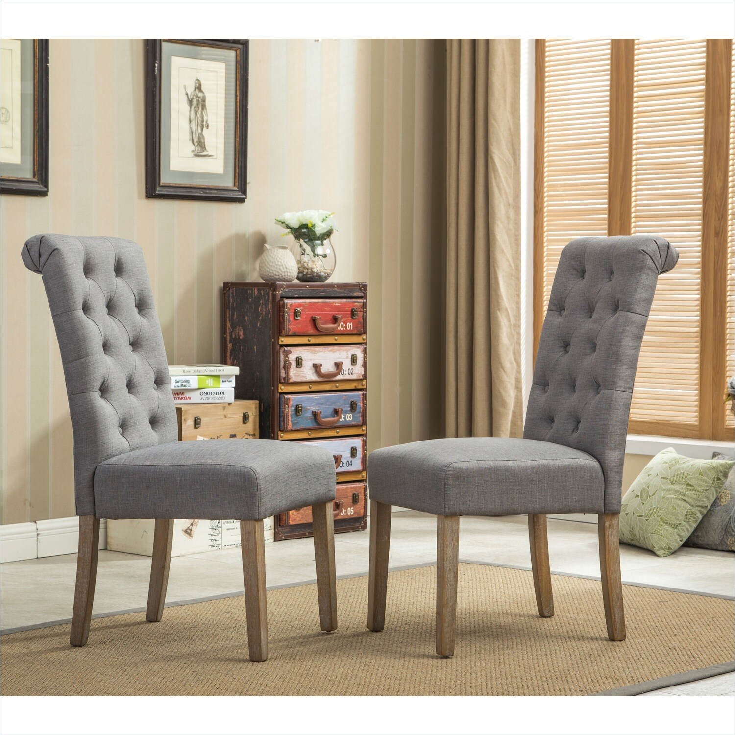 Watnature 8HFOBDWJ12WO Dining-Chairs - View #2