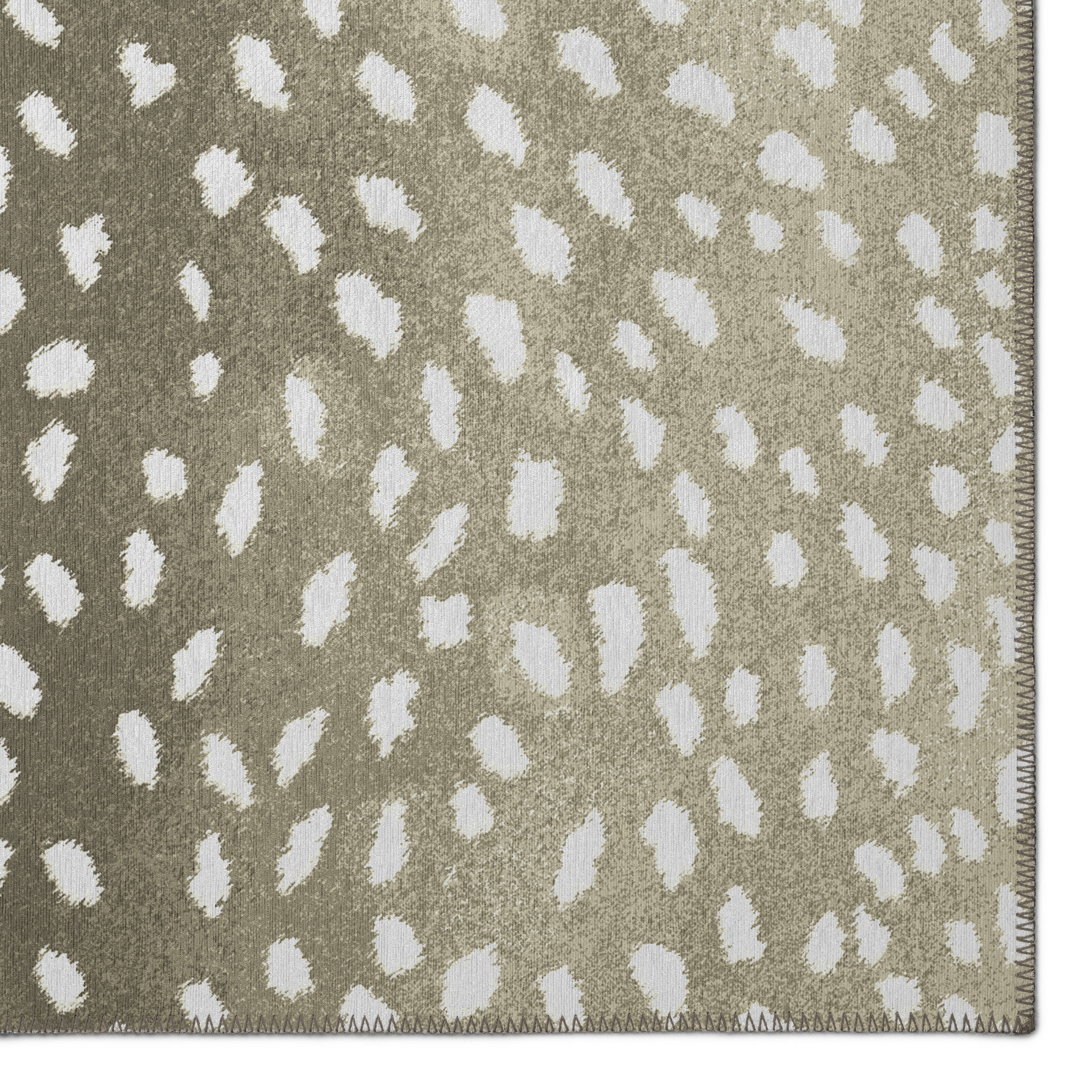Addison Rugs Indoor/Outdoor Cozy Winter ACW38 Taupe Washable 2'3 x 7'6 Runner Rug