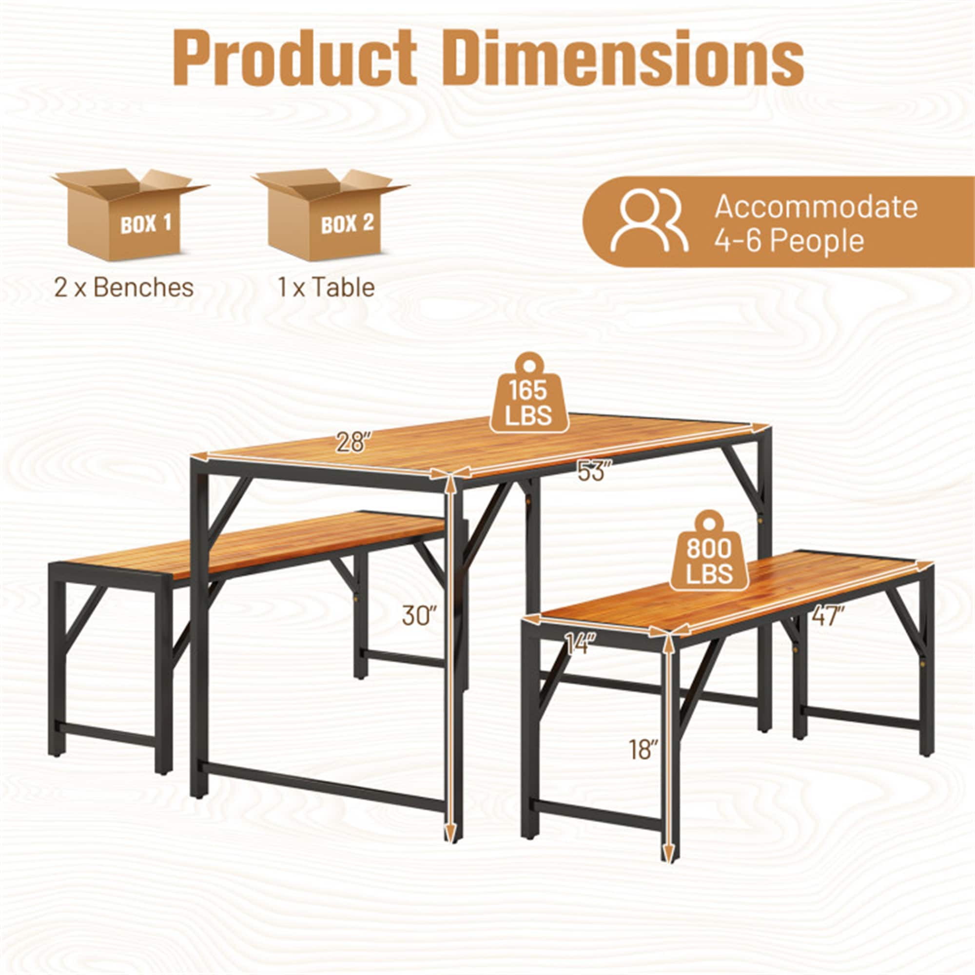 BABOOM BOM-HW71586-CO Patio-Dining-Sets - View #3