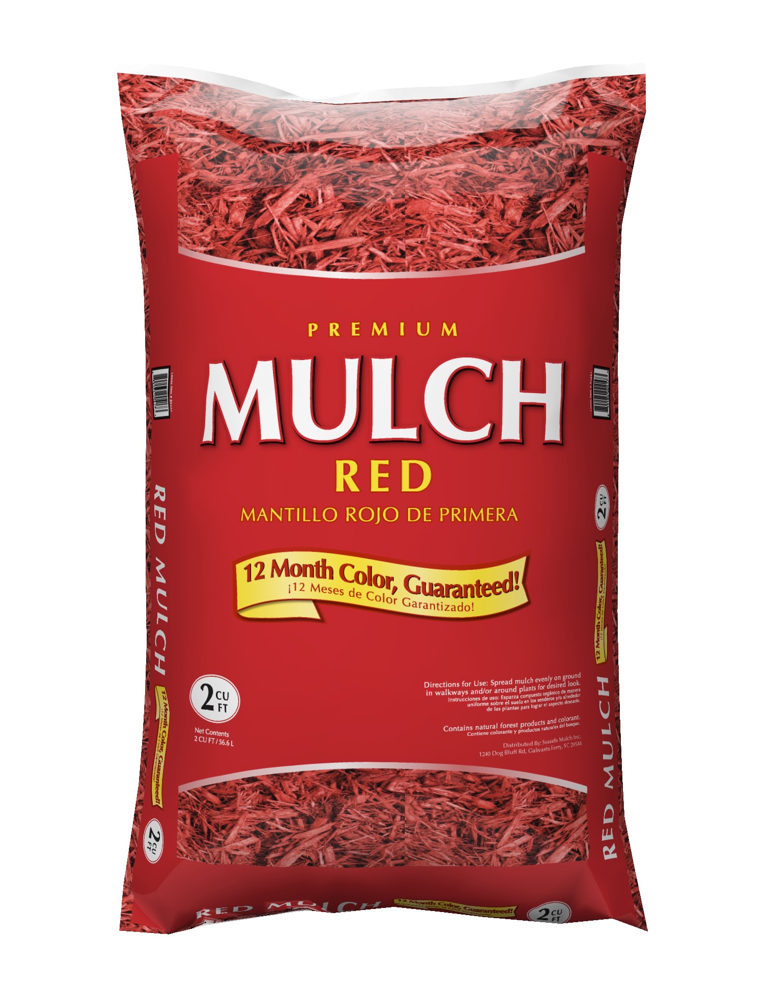 Seaside Mulch Premium 2cu ft Red Mulch in the Bagged Mulch department