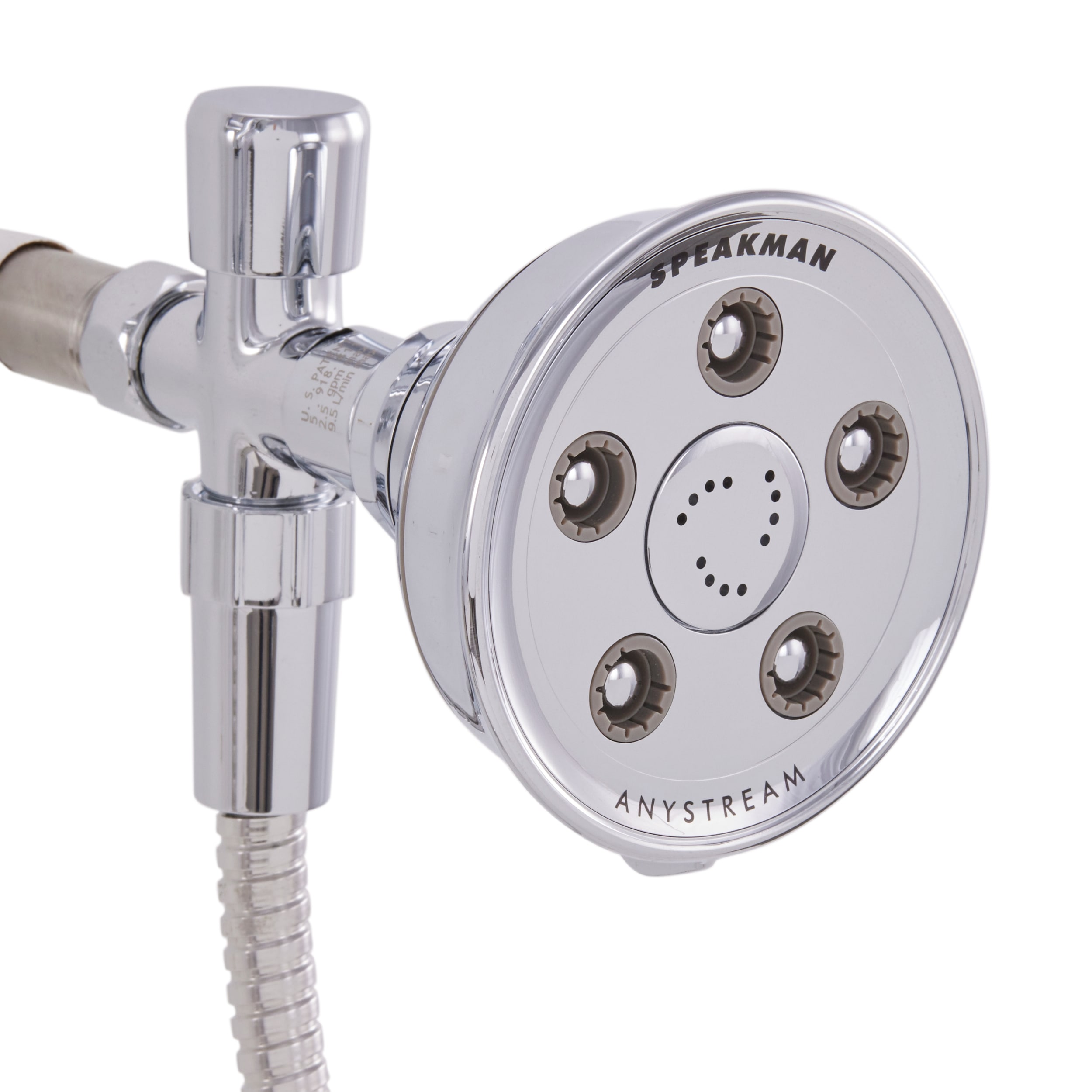 Caspian Polished Chrome Dual Head Adjustable Shower System