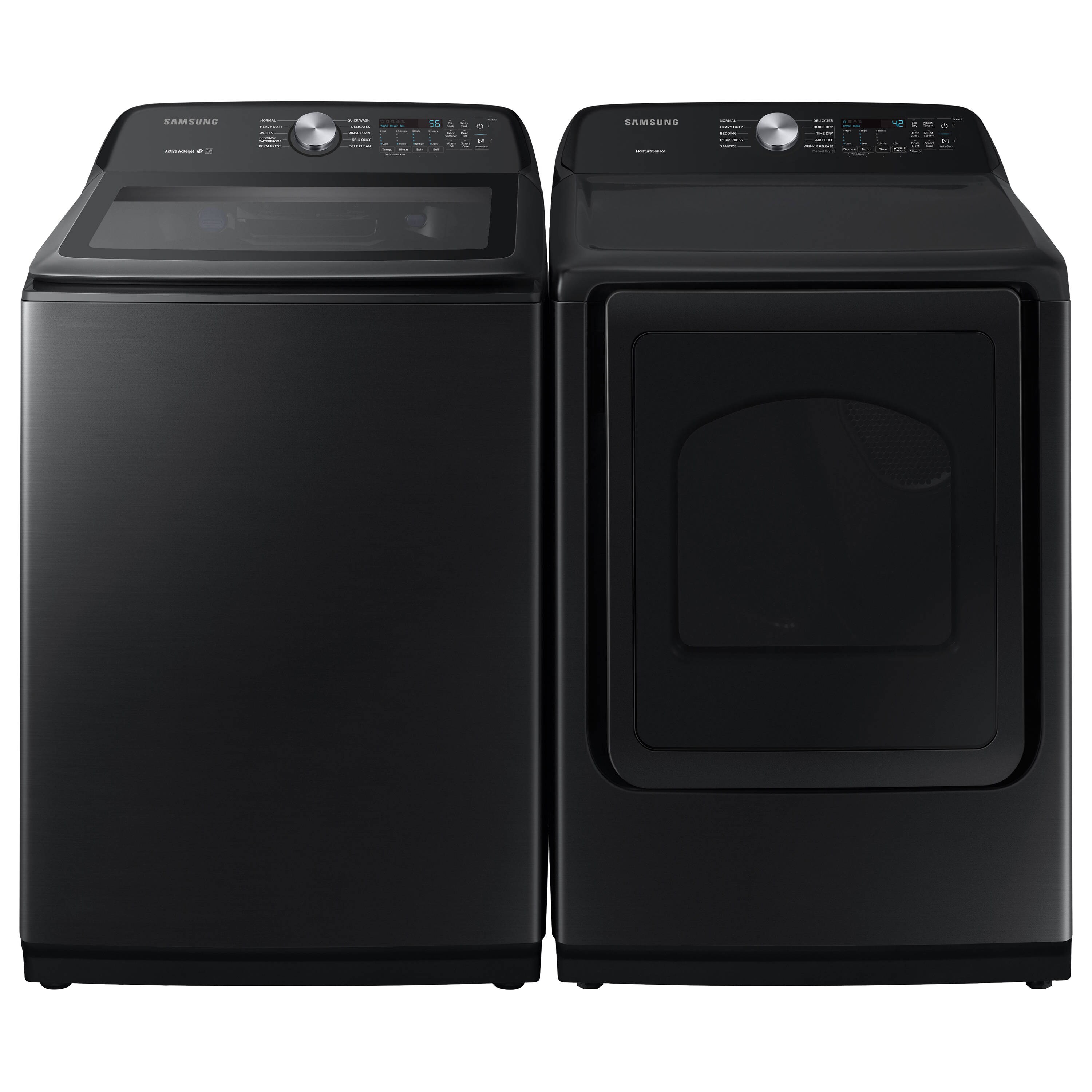 Samsung 5-cu ft High Efficiency Impeller Top-Load Washer (Brushed Black ...