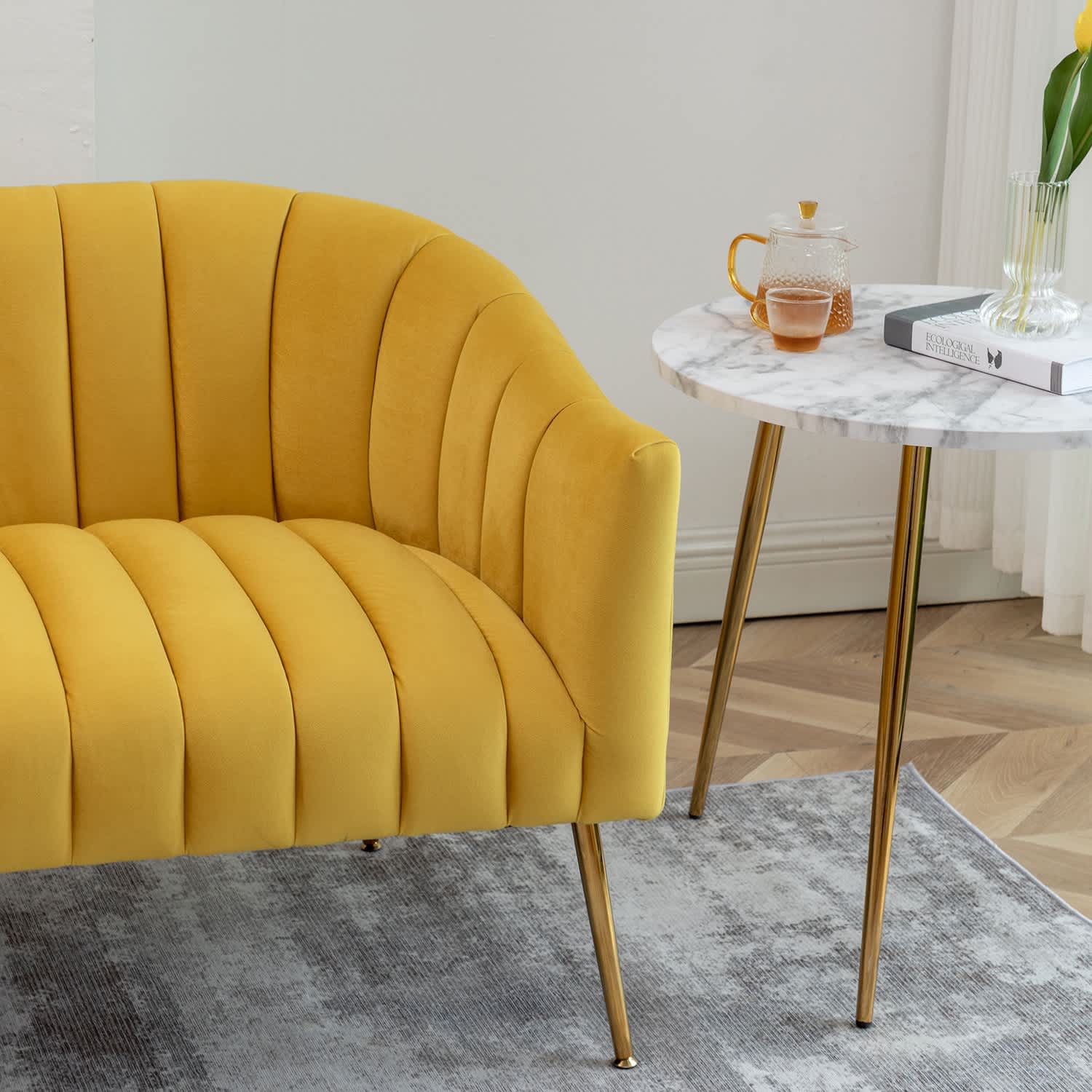 SEYNAR XY541-YELLOW Sofas-Loveseats - View #7