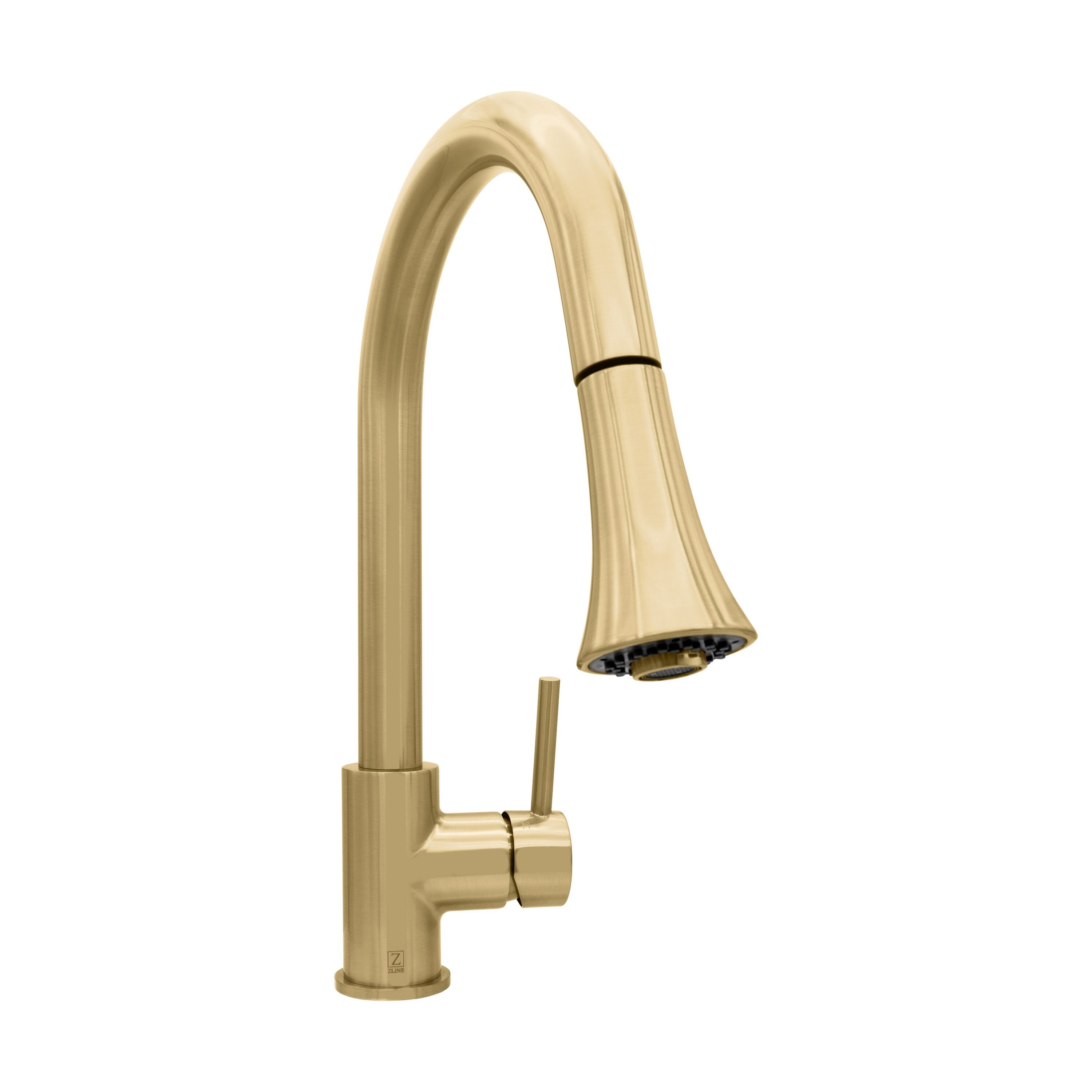 ZLINE KITCHEN & BATH EDS-KF-CB Champagne Bronze Single Handle Deck-mount Pull-down Kitchen Faucet with Sprayer