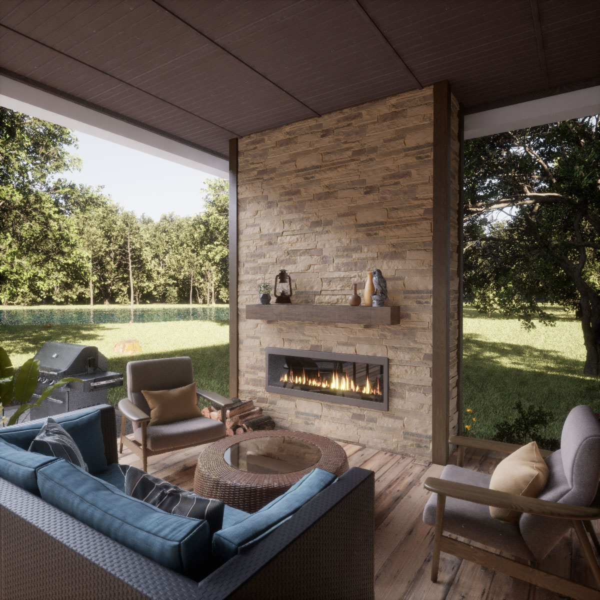 Ekena Millwork PNU24X48ALCO Stone-Veneer - View #13