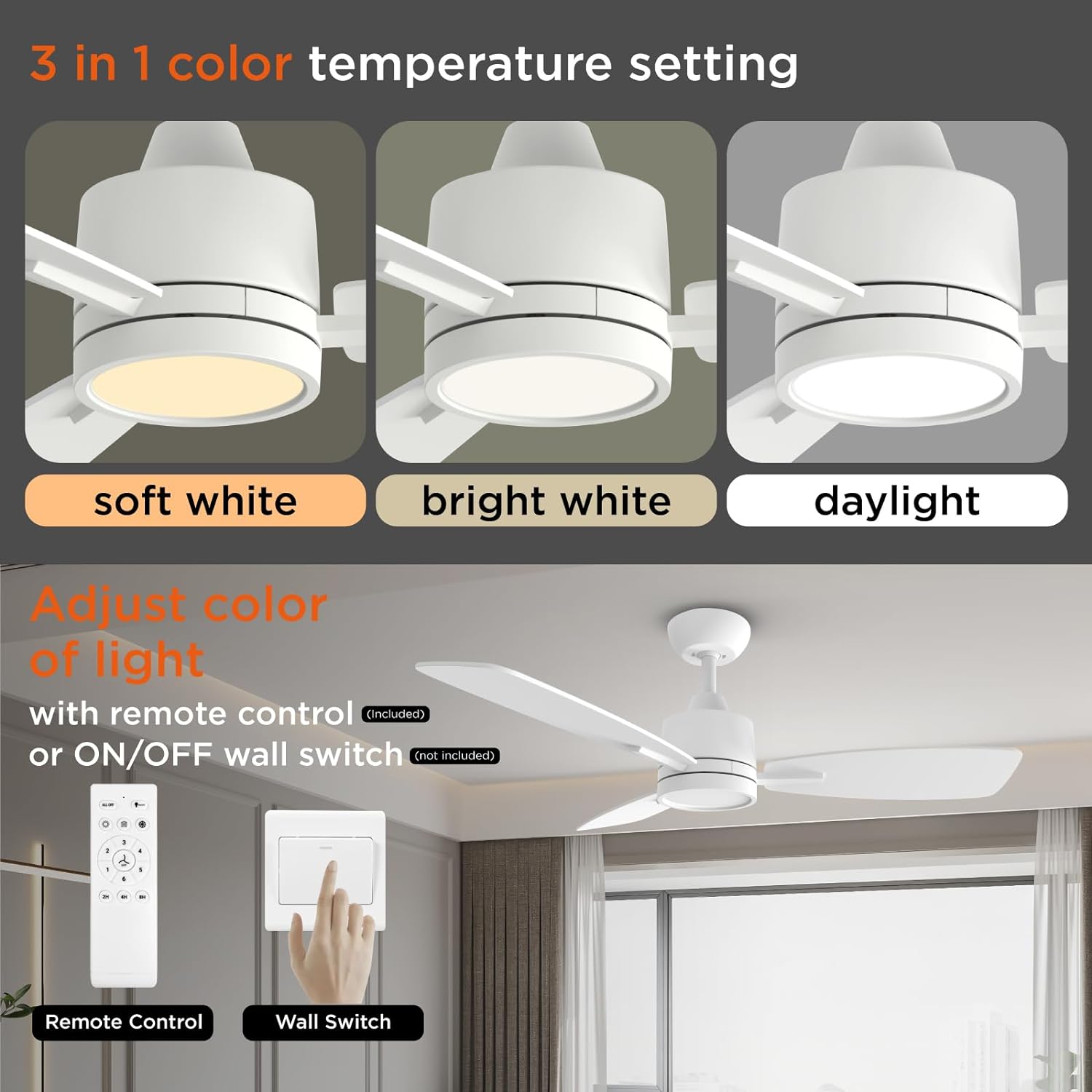 TALOYA TLY42-WE-3D-S3 Ceiling-Fans - View #4