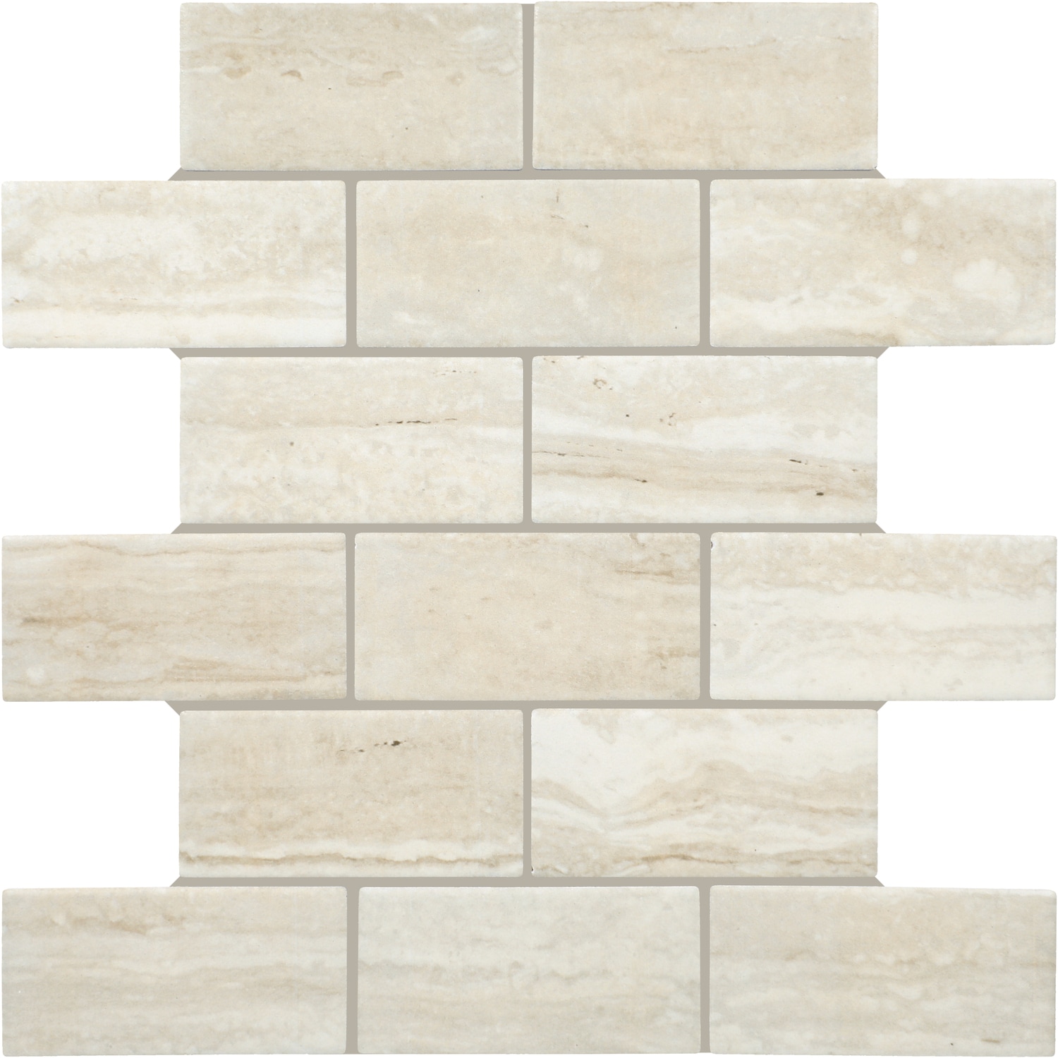 Daltile Luna Trace Ivory 12-in x 12-in Matte Cement Mosaic Floor and Wall Tile ( 0.83-sq ft Piece )