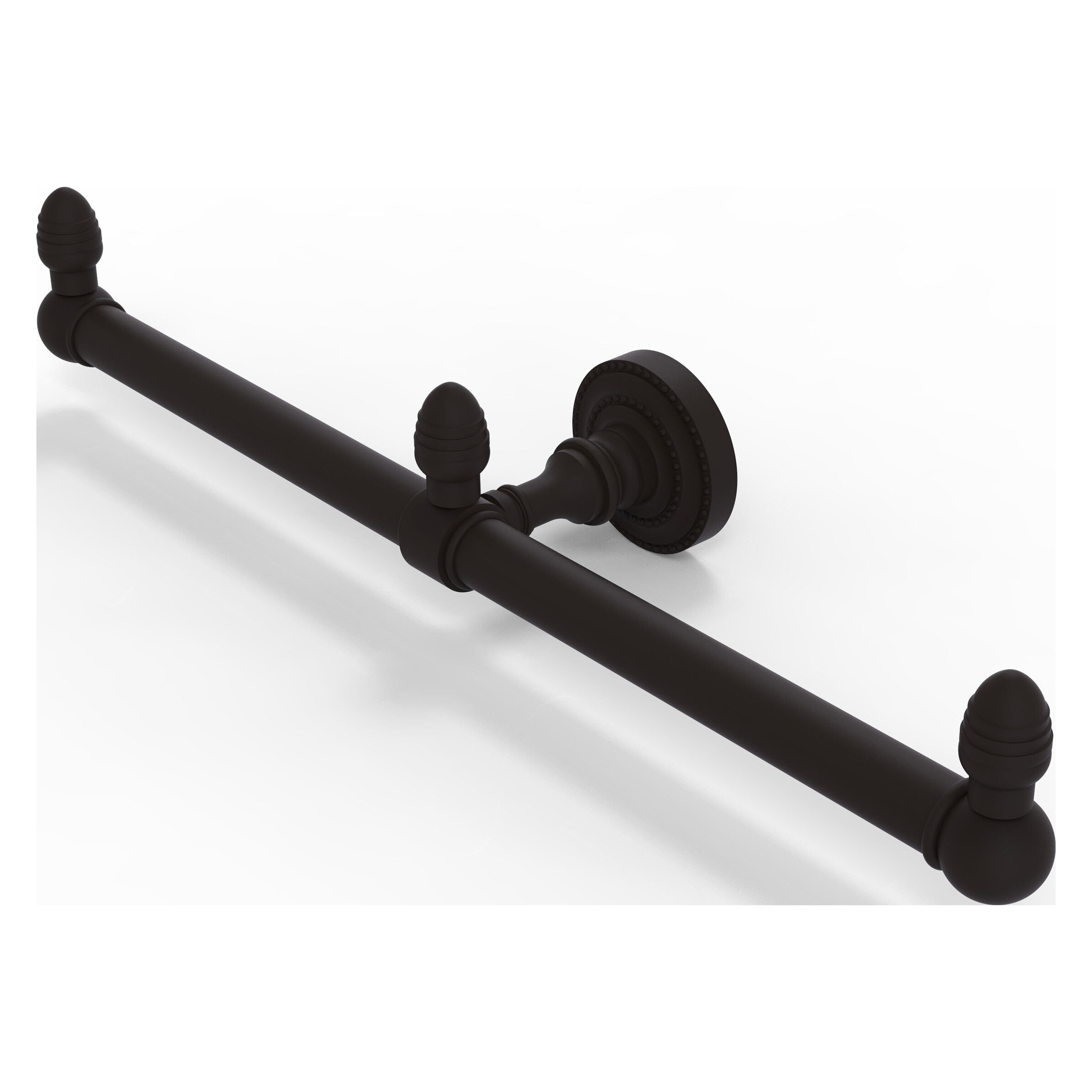 Allied Brass BPDT-HTB-2-ORB Dottingham 15-in double Oil Rubbed Bronze Wall mount Double Towel Bar