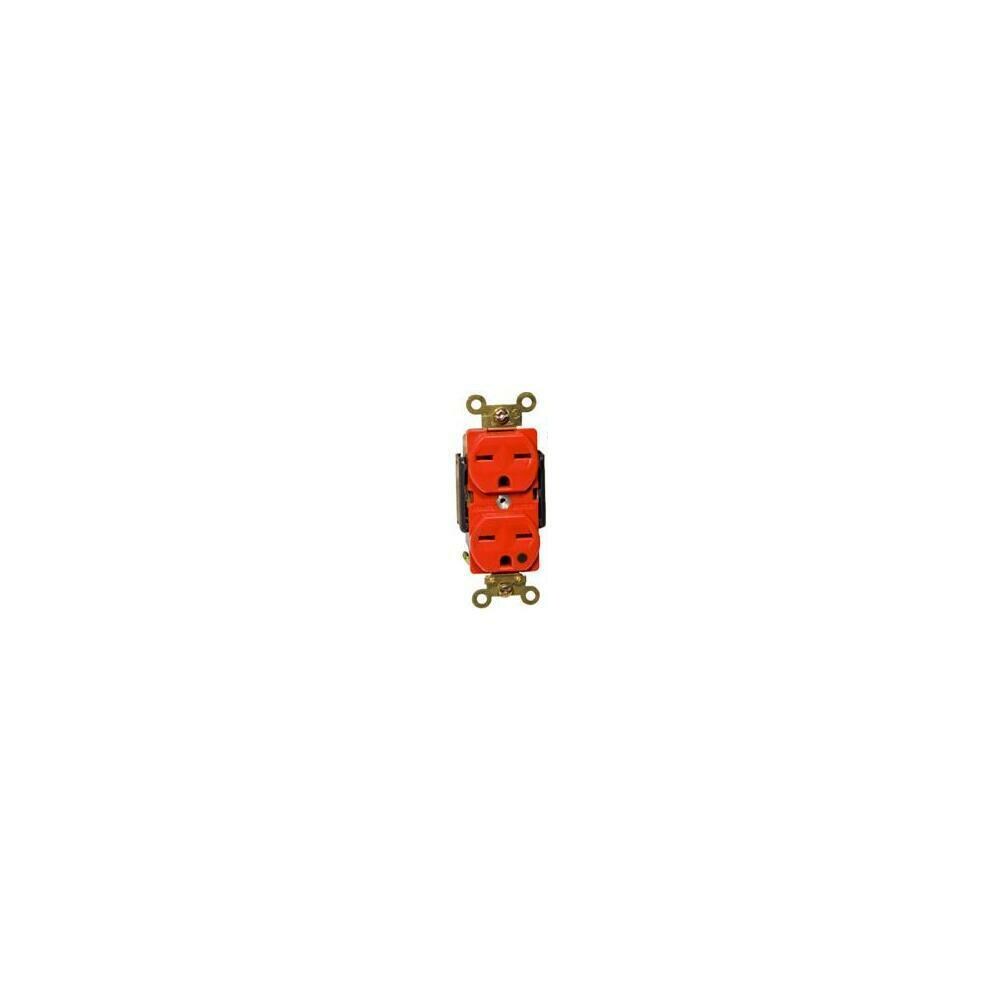 MORRIS MSPR2366 Morris Products 82263 Hospital Grade Duplex Receptacle Red 20A-250V