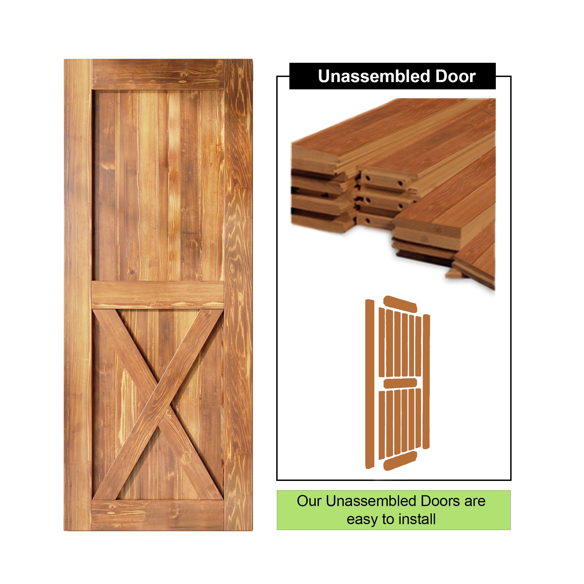 HOMACER 4296-X-EA Barn-Doors - View #5