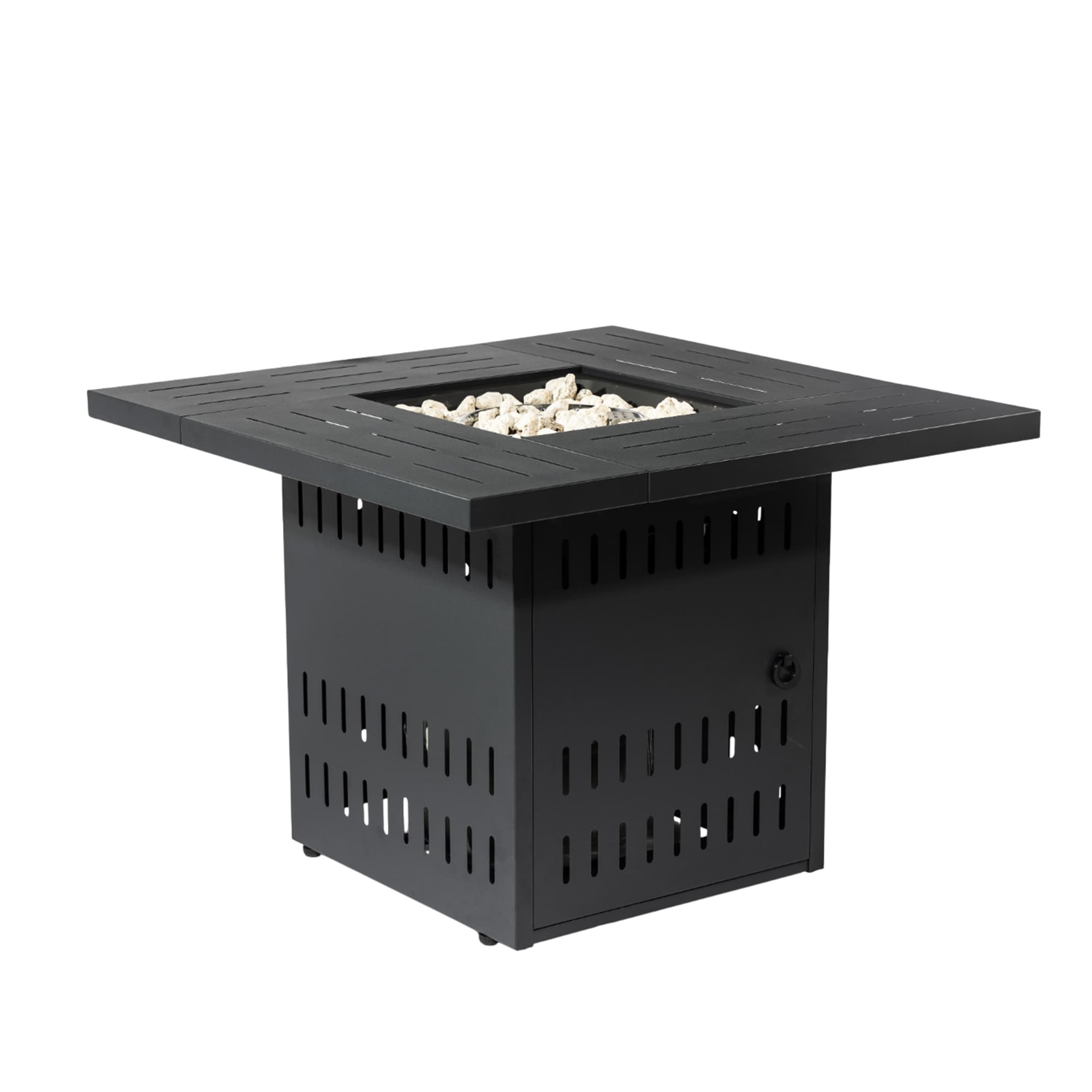 SINOFURN - 34-in W 50000 Maximum BTUs Steel Square Liquid propane Fire pit table