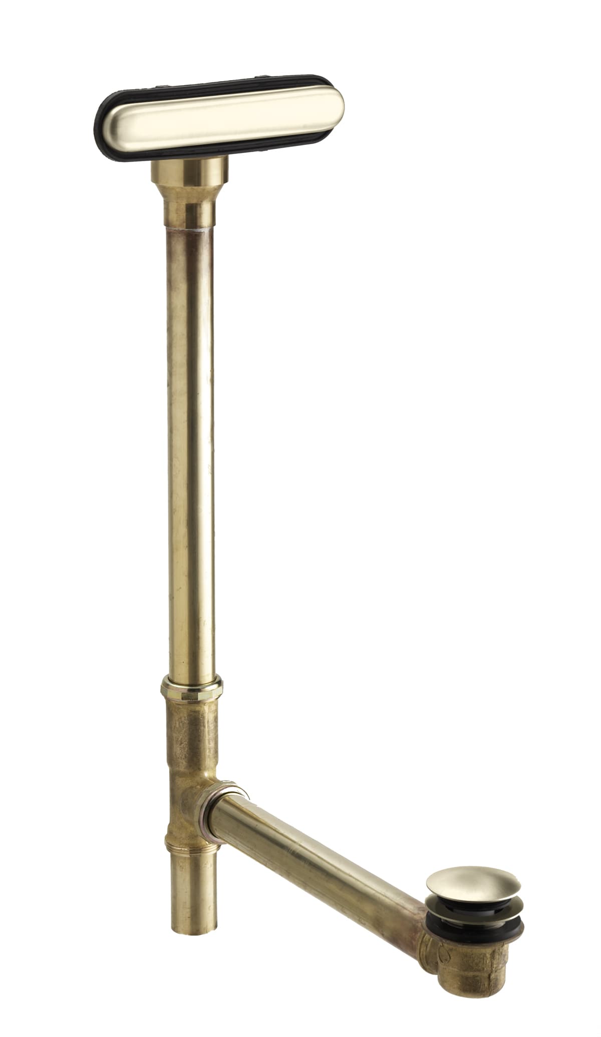 KOHLER 7271-BN Vibrant Polished Nickel Clearflo Vibrant Polished Nickel Foot Lock Drain with Brass Pipe