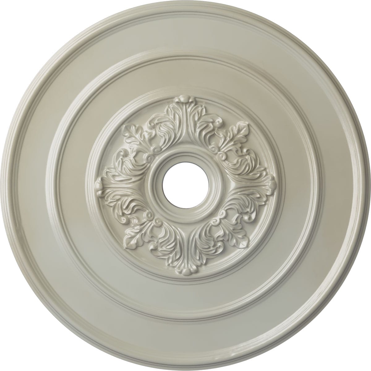 Ekena Millwork CM26TAFBS Traditional with Acanthus Leaves 26-in W x 26-in L Painted Flash Blue Polyurethane Whole Ceiling Medallion