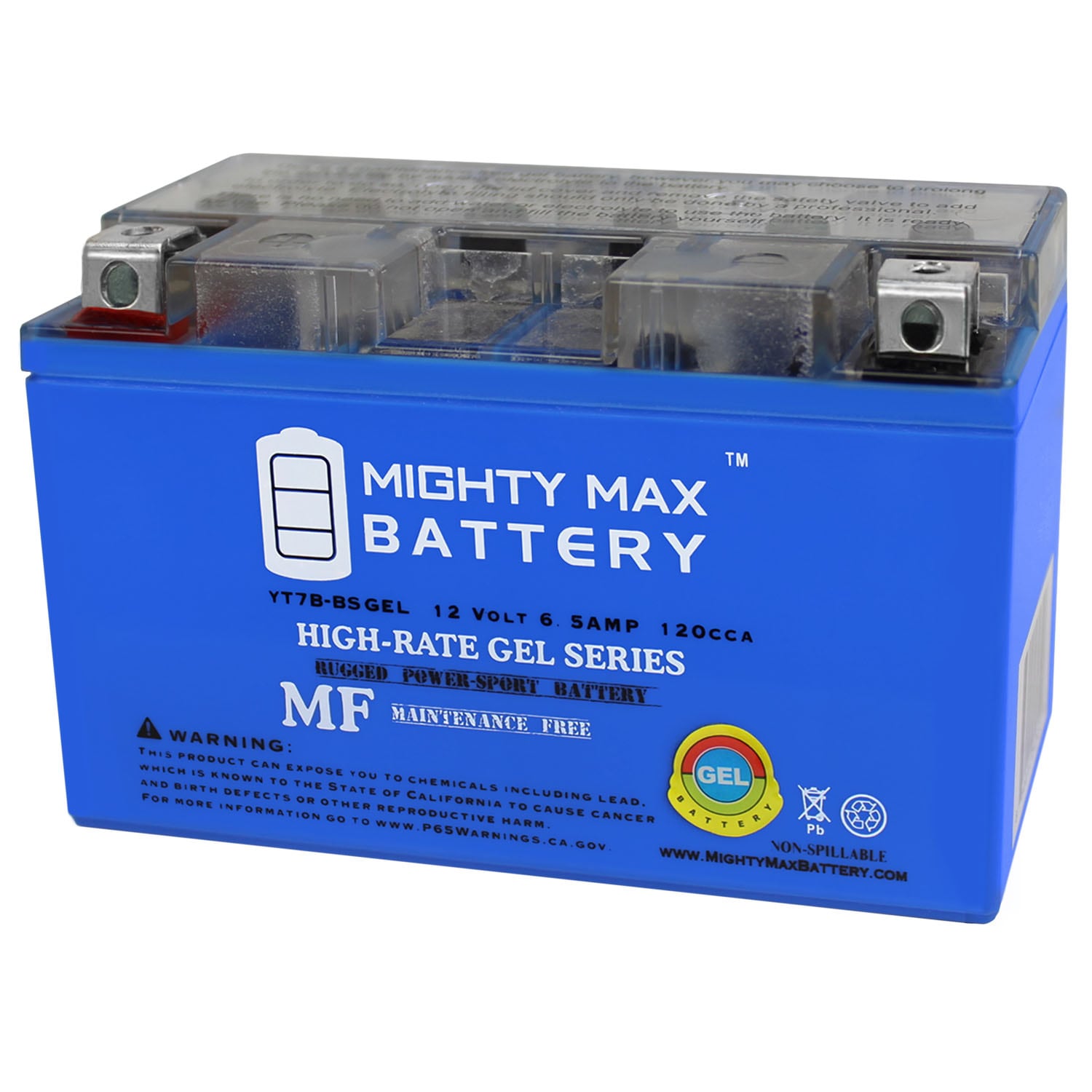 Mighty Max Battery MAX3940963 12V 6.5AH for High Performance Suzuki DRZ400S 01 Rechargeable Sealed GEL 1260 Backup power Batteries