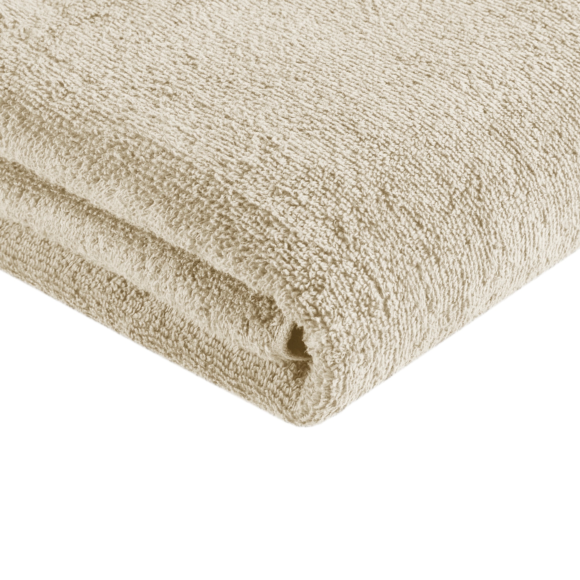 12-Piece Beige Cotton Quick-Dry Bath Towel Set