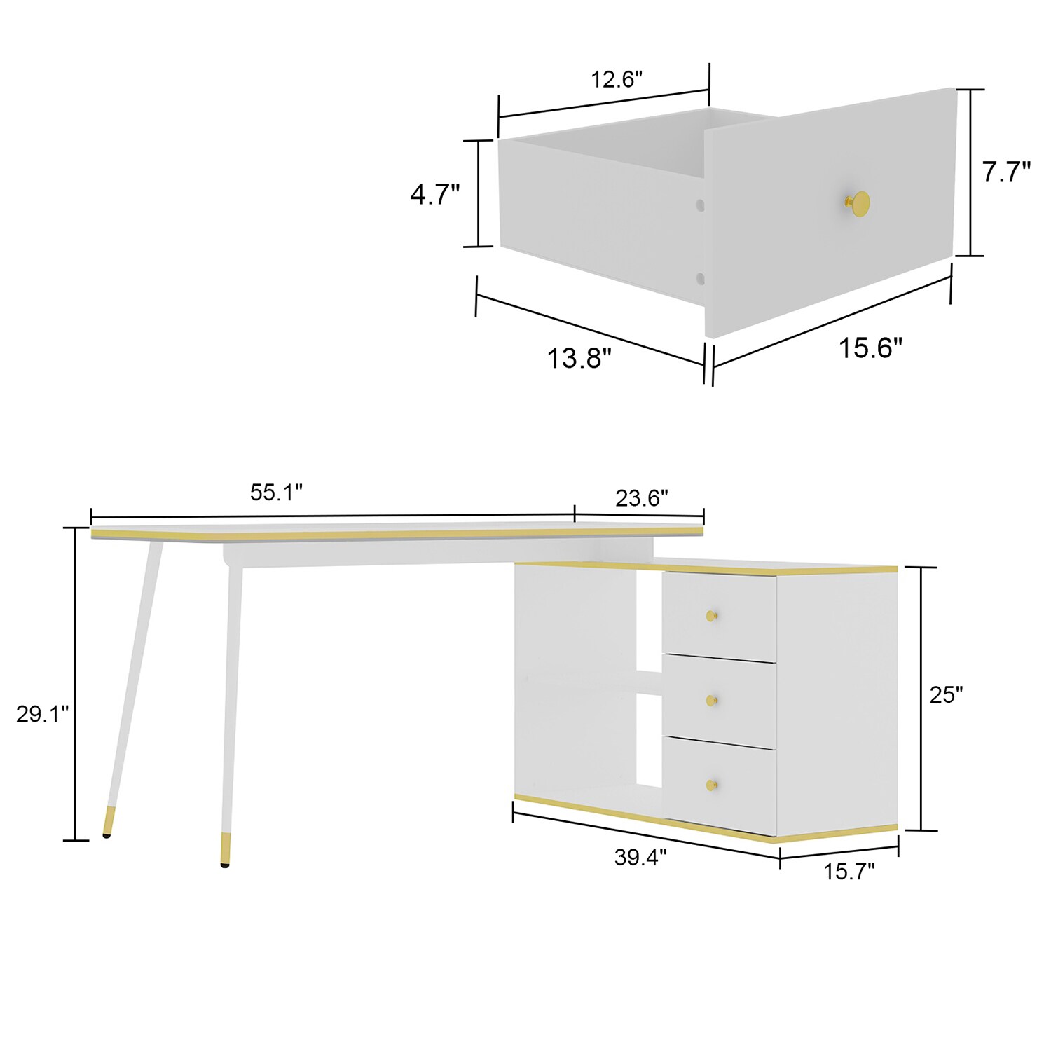 FUFU&GAGA LJY-JH0288-01 desks - View #12