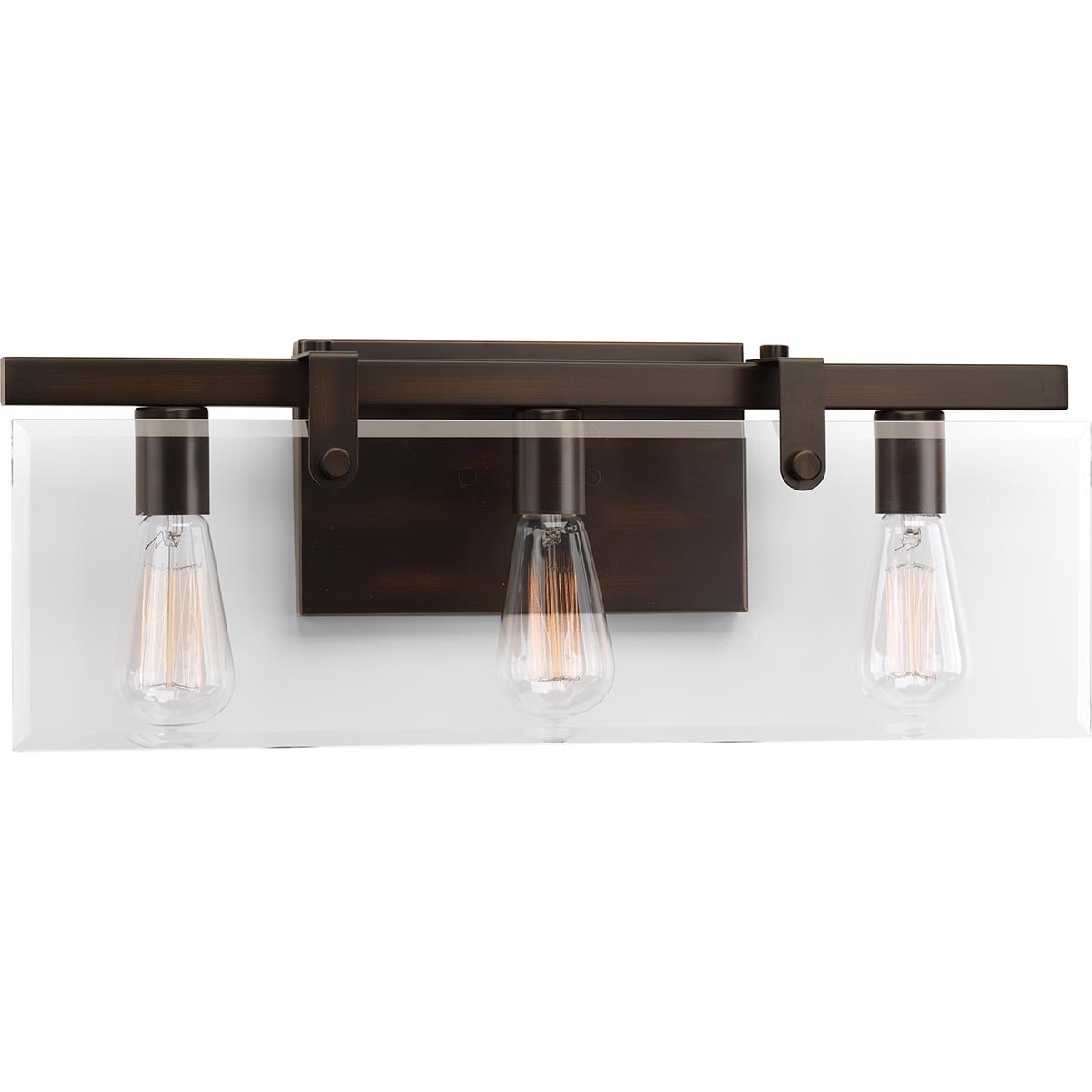Progress Lighting P300107-020 Glayse 22.75-in 3 -Light Antique Bronze Modern/contemporary Vanity light