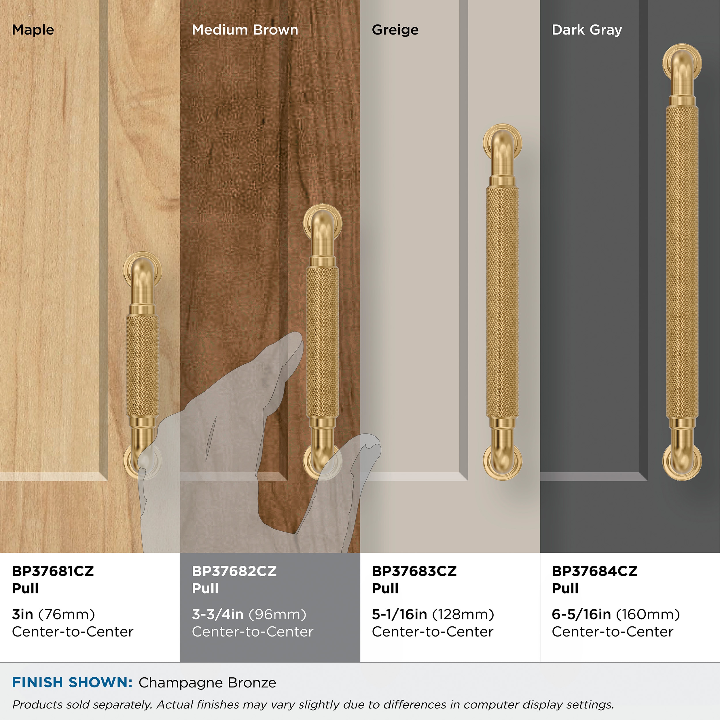 Amerock BP37682CZ Cabinet-Pulls - View #7