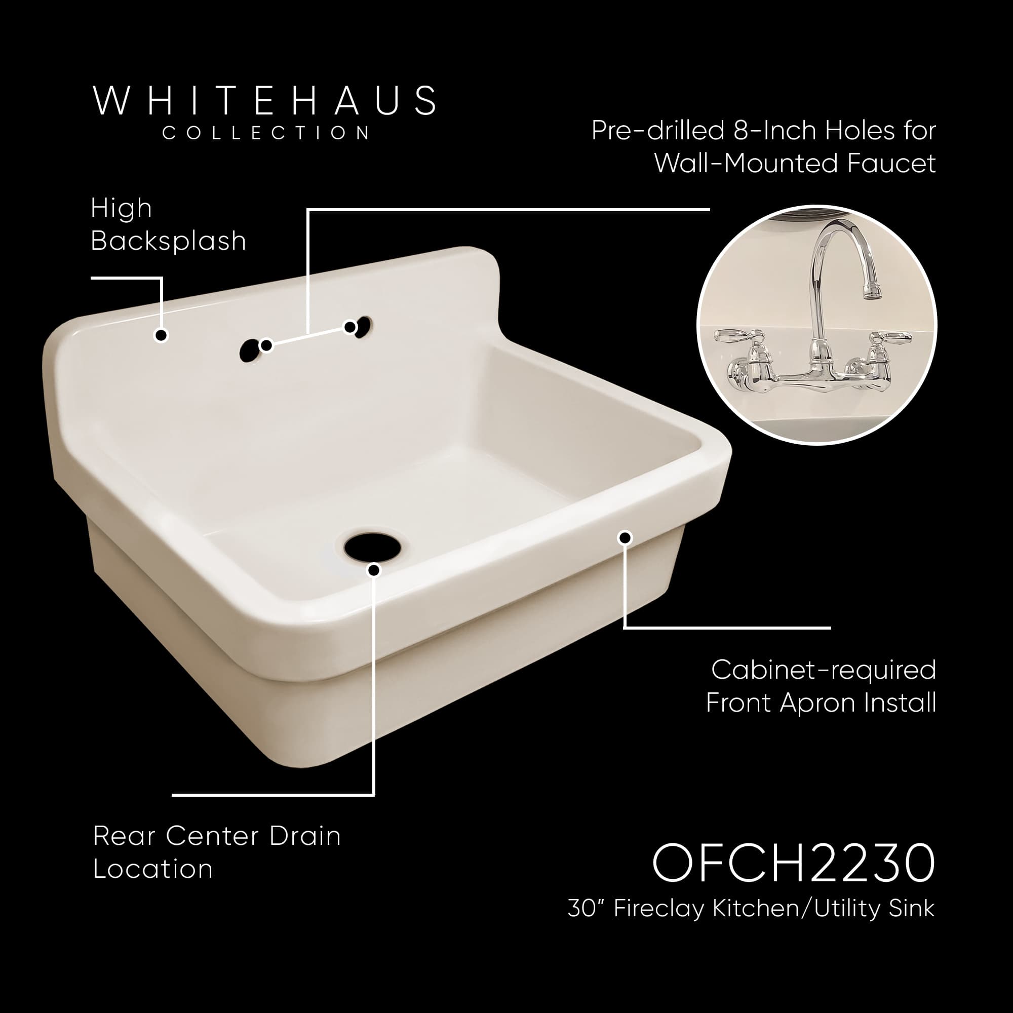 Whitehaus Collection OFCH2230-BISCUIT Kitchen-Sinks - View #5