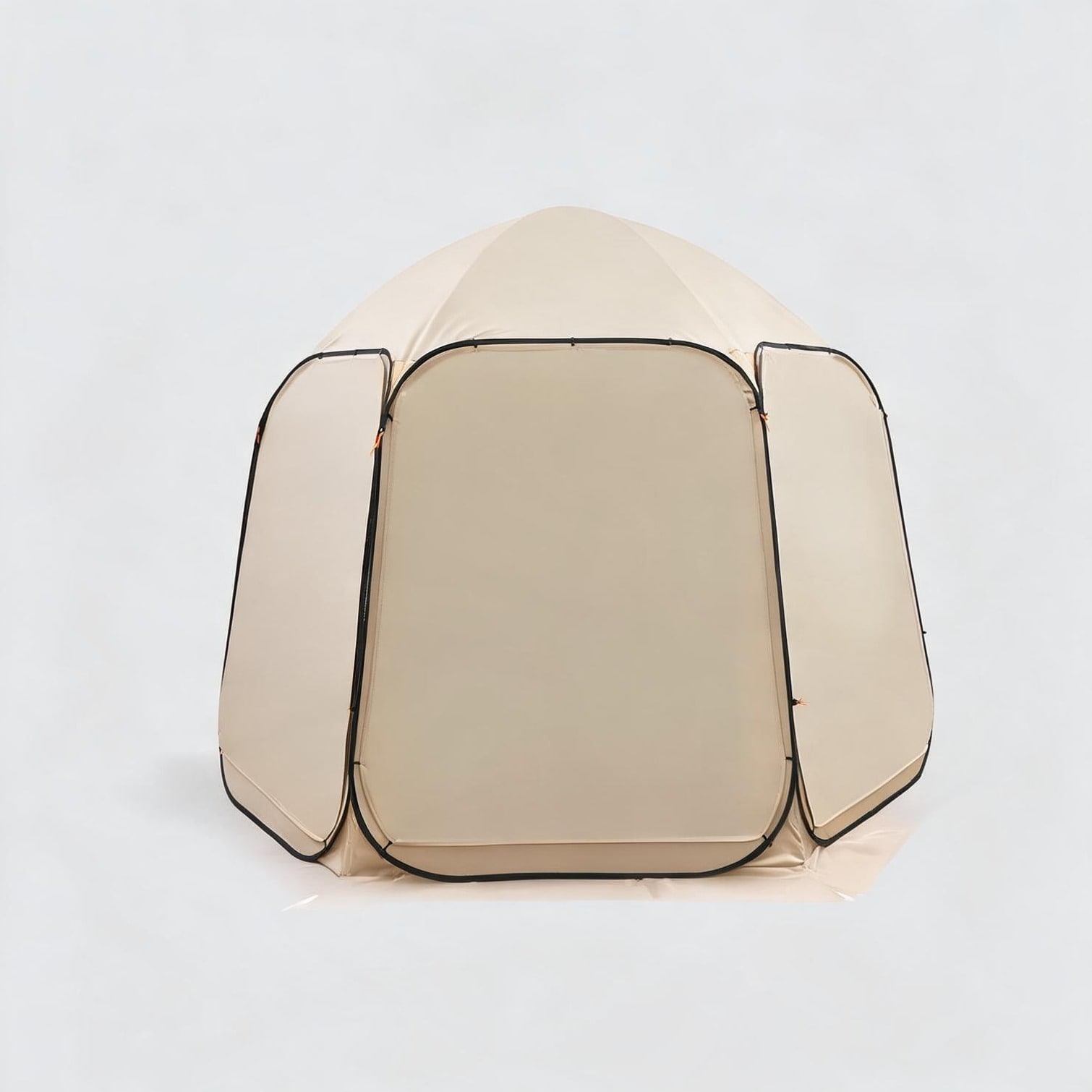 SunJet Tent combining Water-Resistant Design and Beige Polyester with Warm Beige and 10 ft x 9.2 ft Screen House