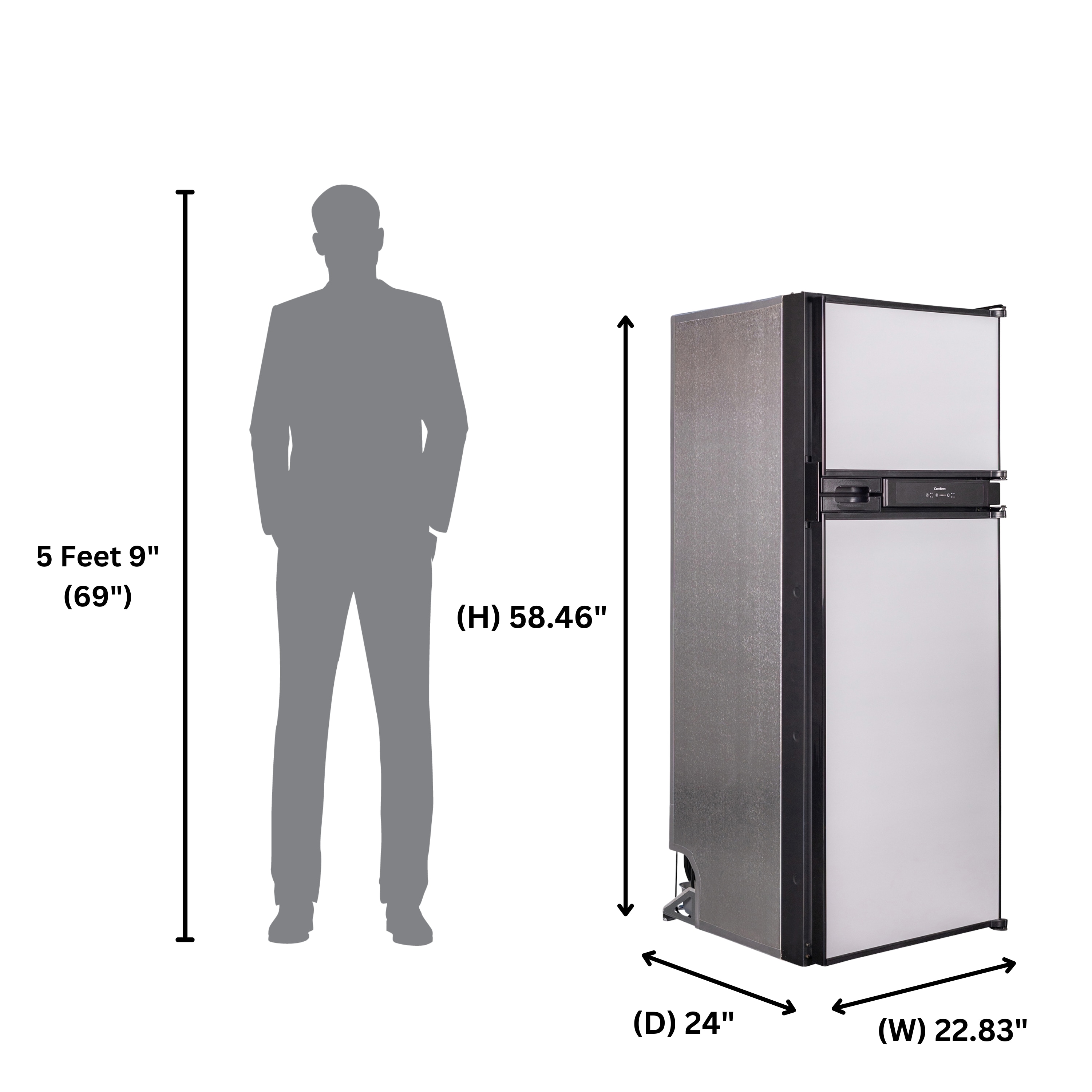 Equator Advanced Appliances RF 1012 DC S Top-Freezer-Refrigerators - View #3