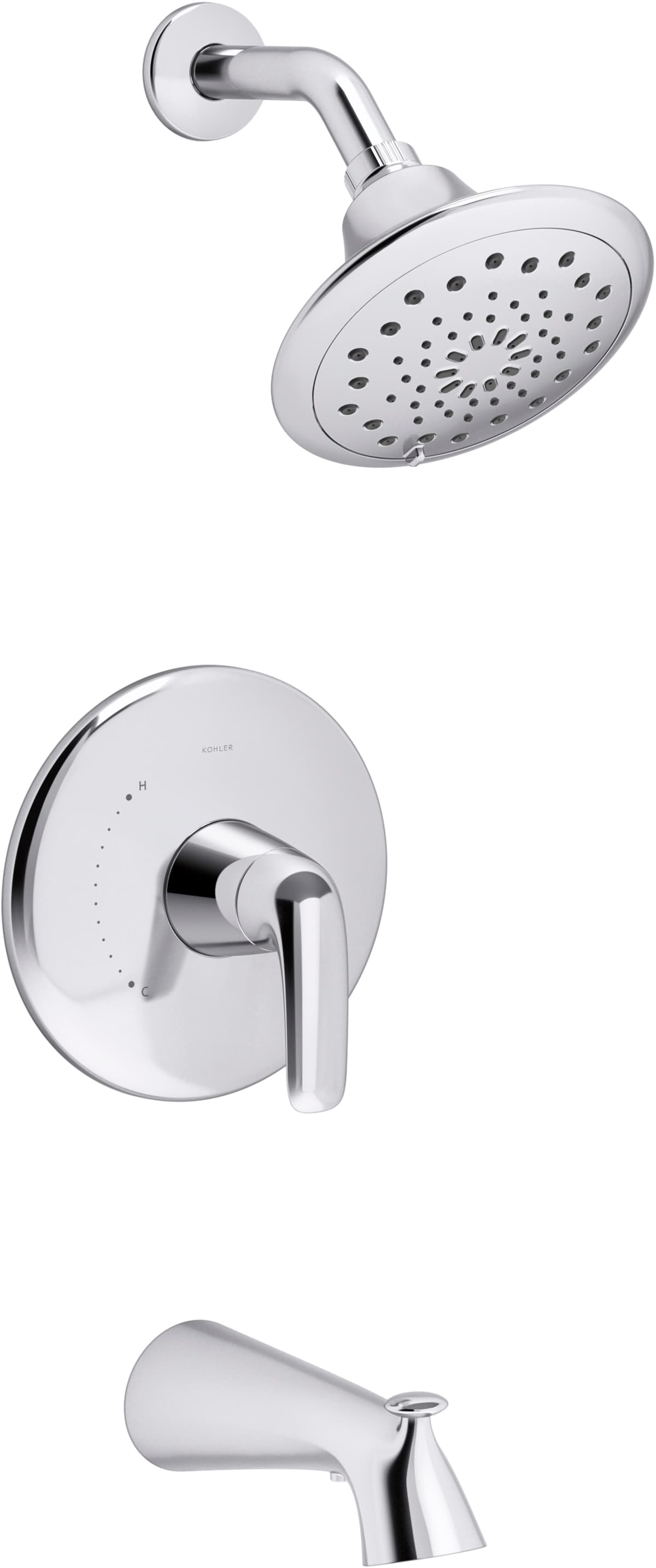 * Kohler Lilyfield Bath Shower Set Brushed Nickel 1-Handle R78048-4E-BN 