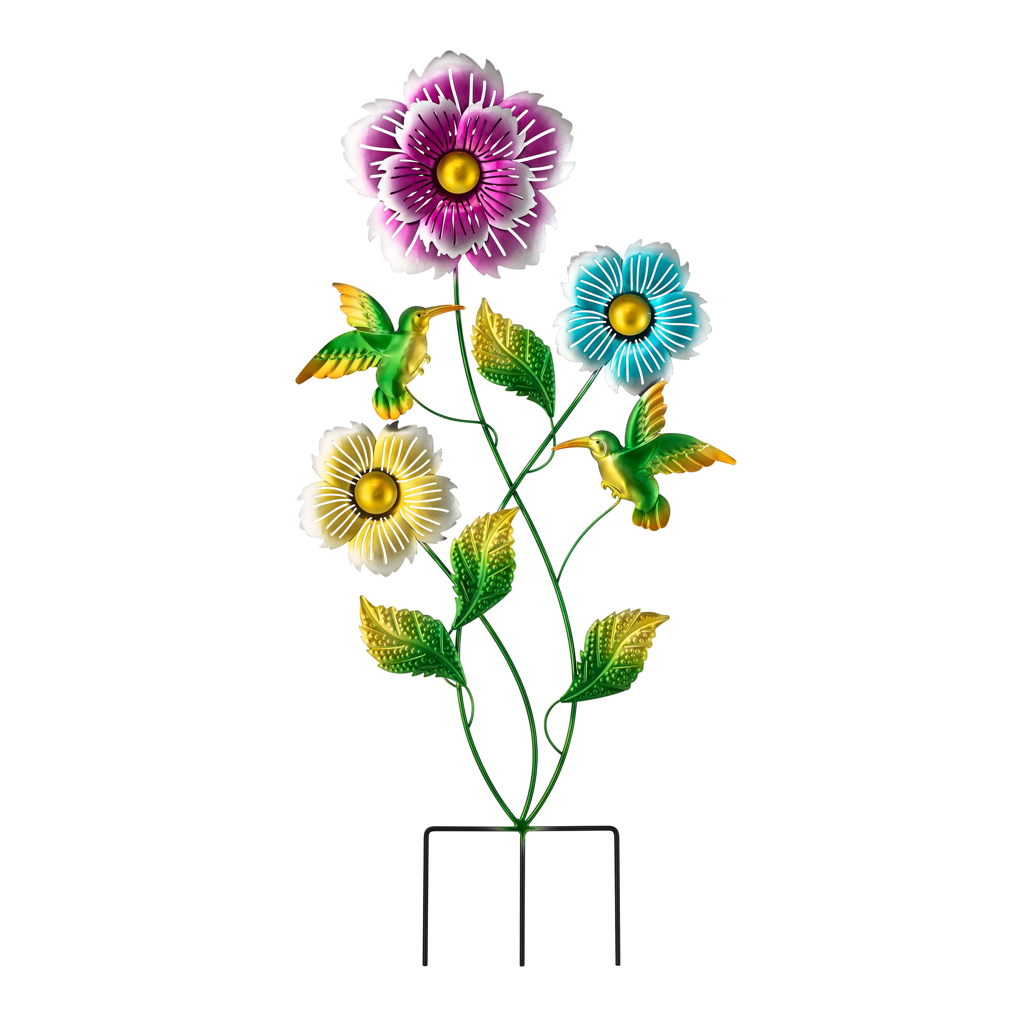 Glitzhome 2023000030 34-in Metal Anchor Landscape Stake