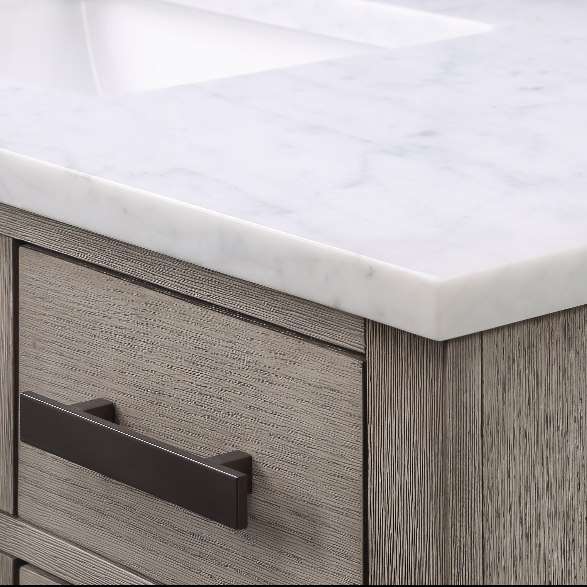Chestnut 48" Brown Pine Vanity with White Ceramic Sink