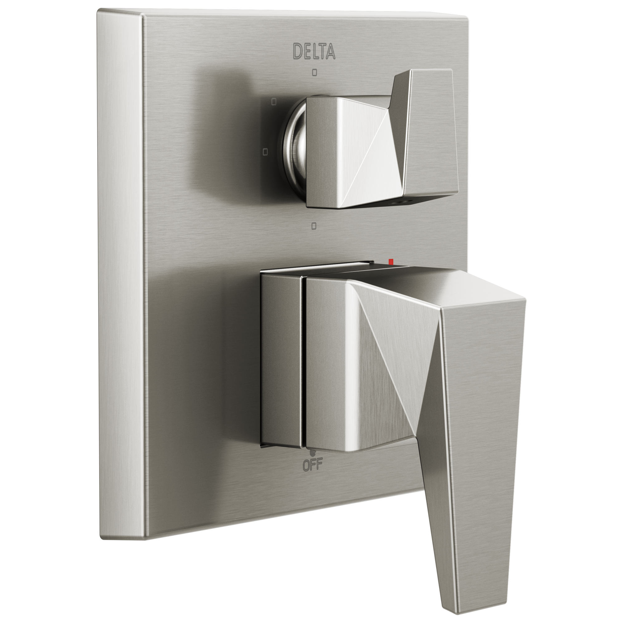 Delta T24843-SS-PR Trillian Lumicoat Stainless 3.75-Inches Universal Bathtub/Shower Diverter 0.5-Inches -ID