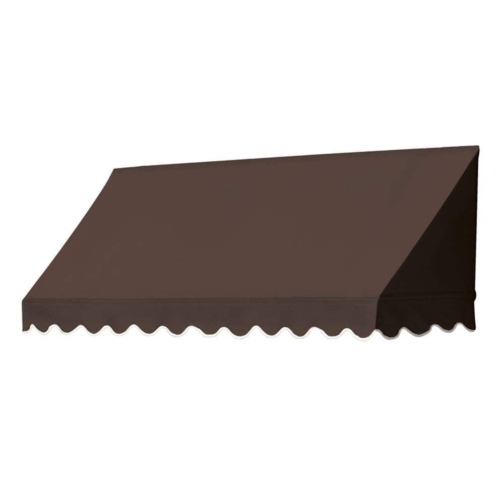 Awnings in a Box 3020713 Traditional 72-in Wide x 26.5-in Projection x 31.5-in Height Fabric Cocoa Solid Manual Retractable Window Awning