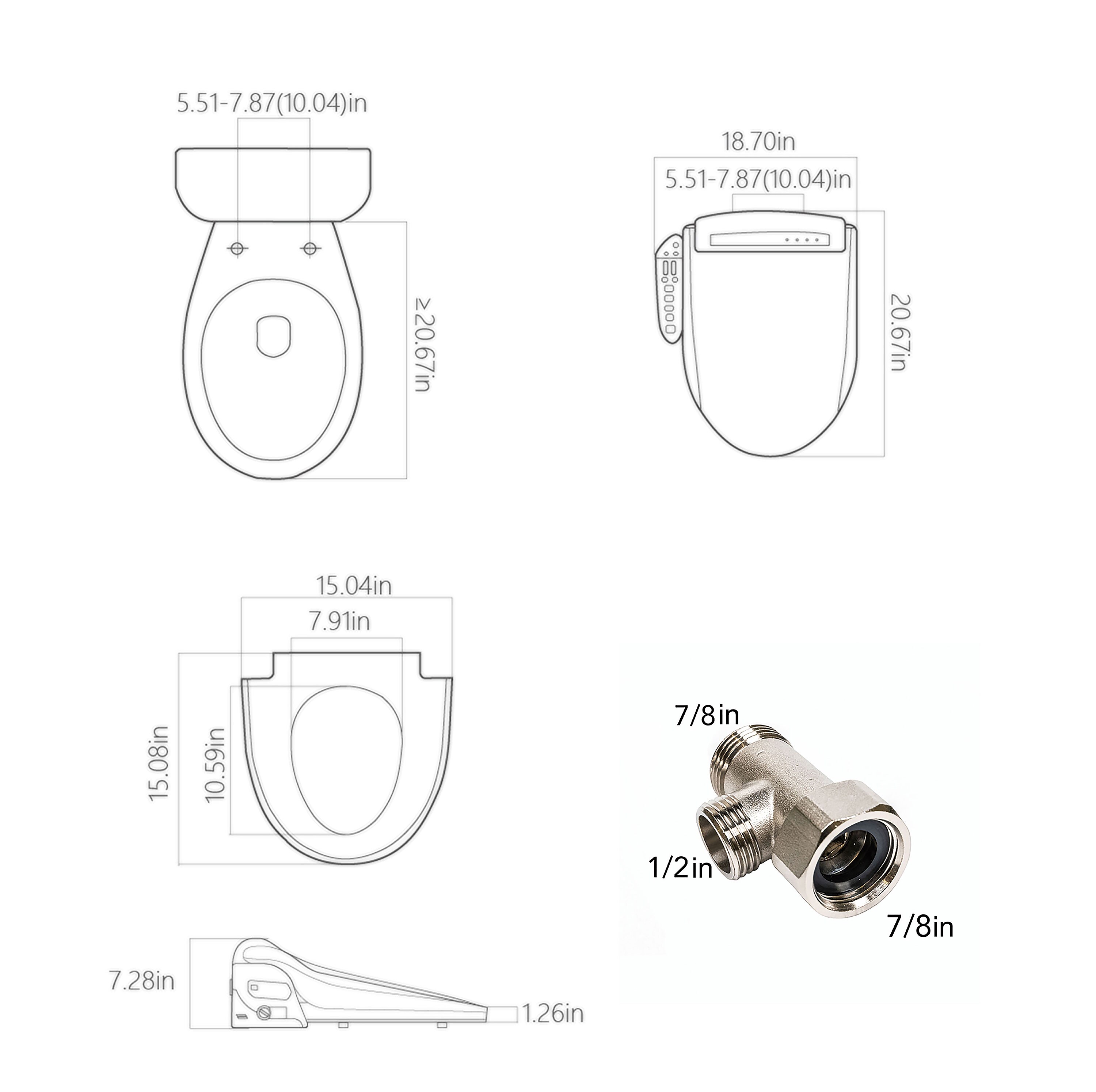 Empava EMPV-EB990 Bidet-Toilet-Seats - View #5